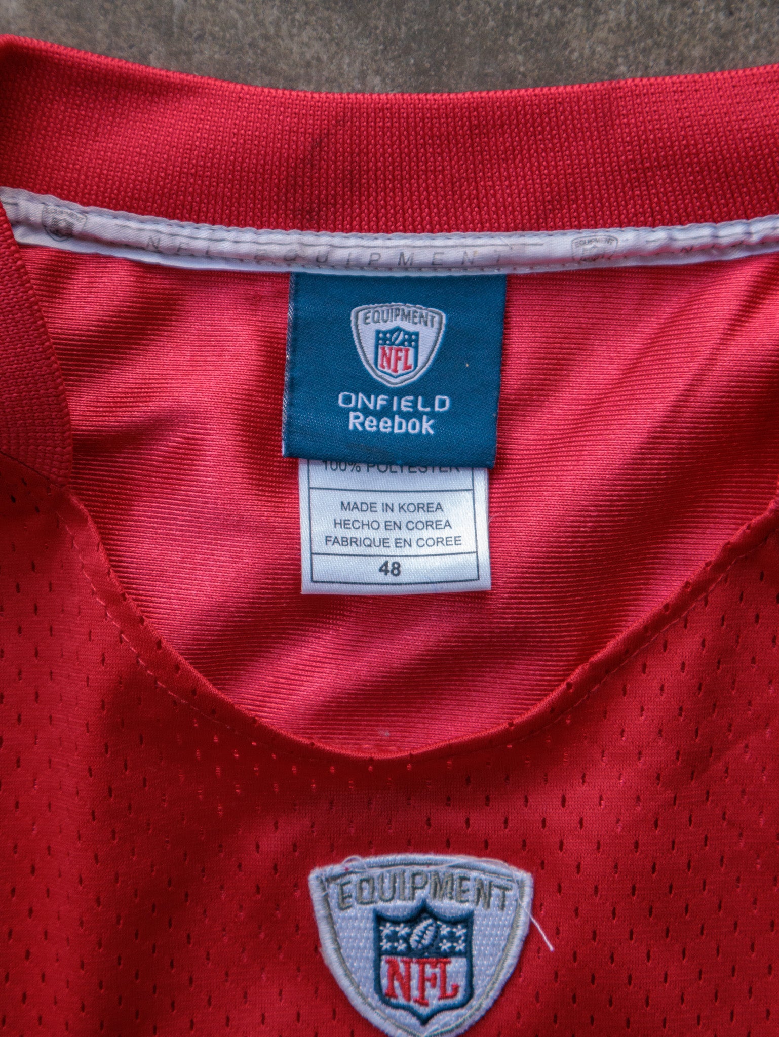 Vintage Red Reebok San Francisco 49ers Iupati Jersey (L)