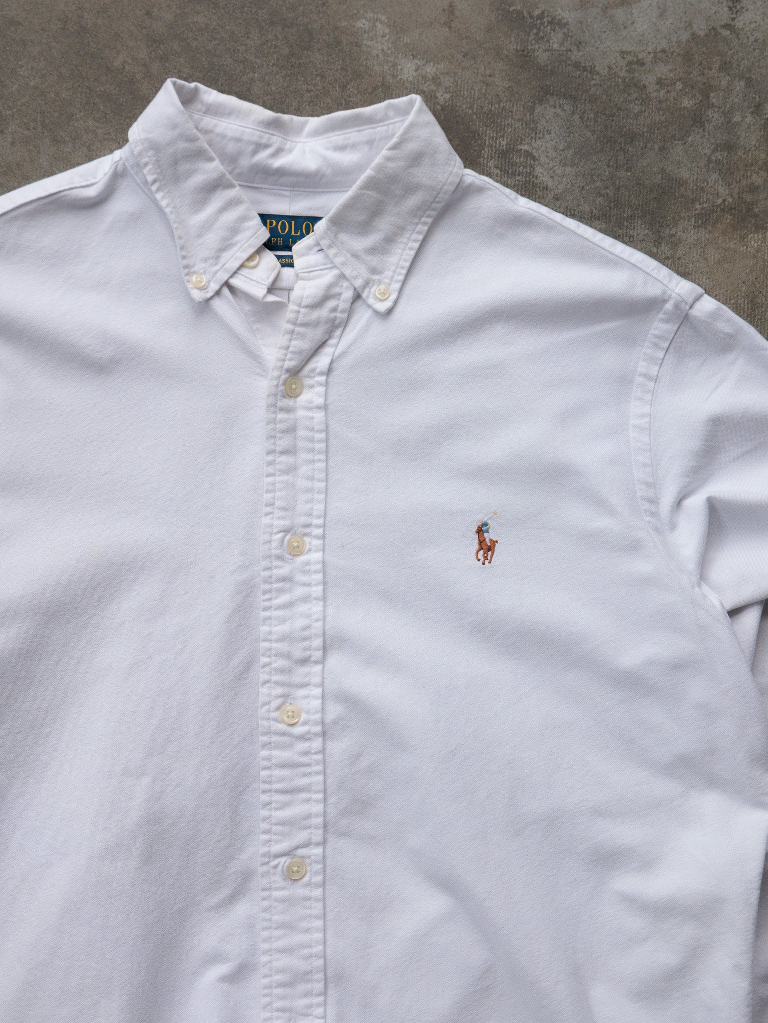 White Polo Ralph Lauren Shirt (M)
