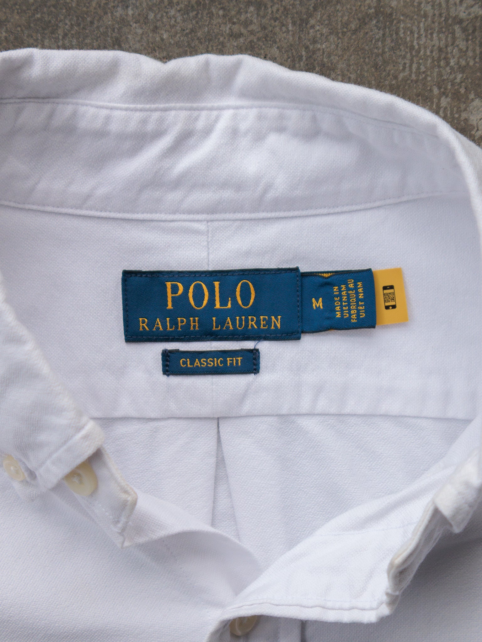 White Polo Ralph Lauren Shirt (M)
