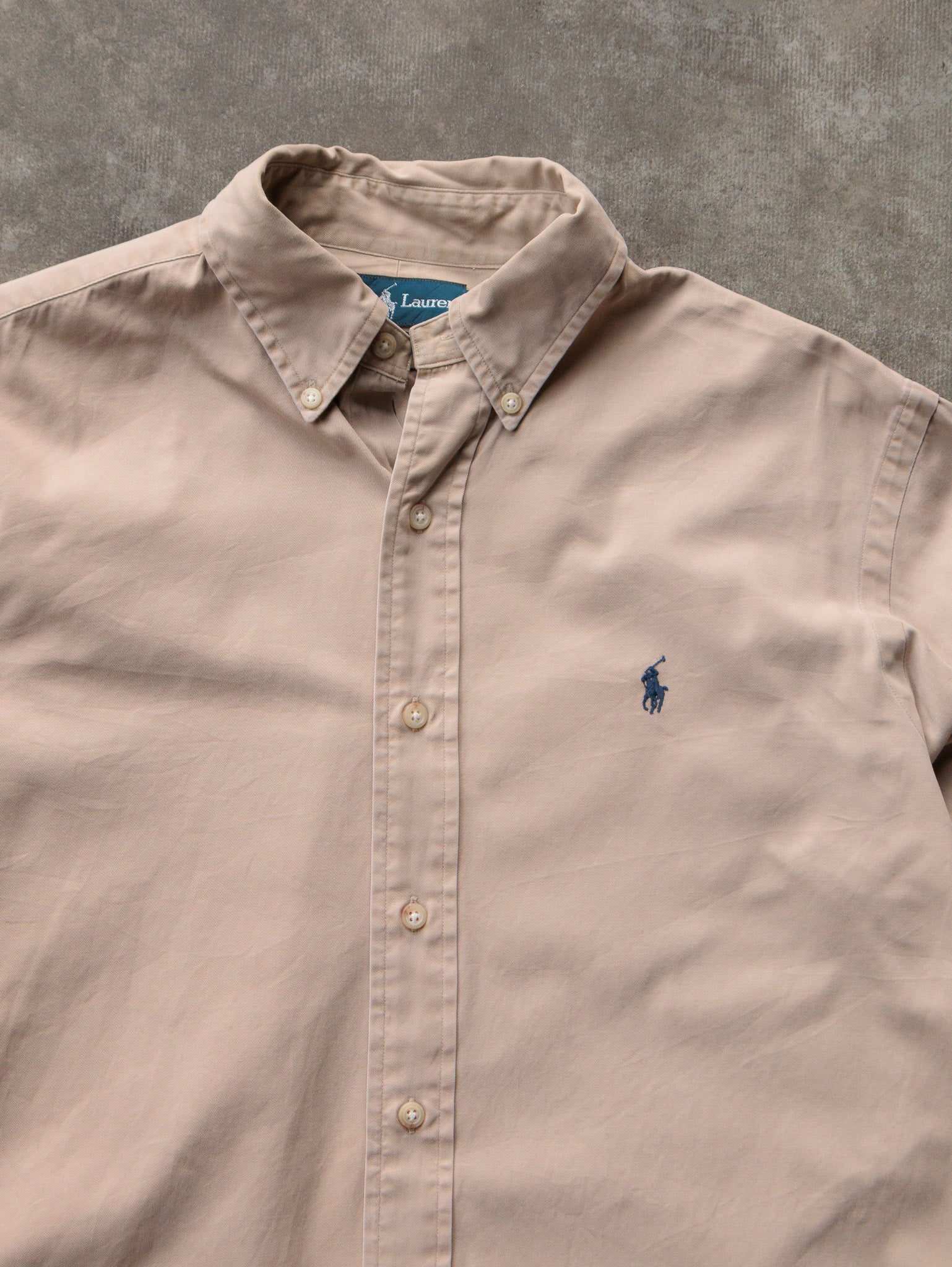 Vintage 00s Tan Ralph Lauren Shirt (M)