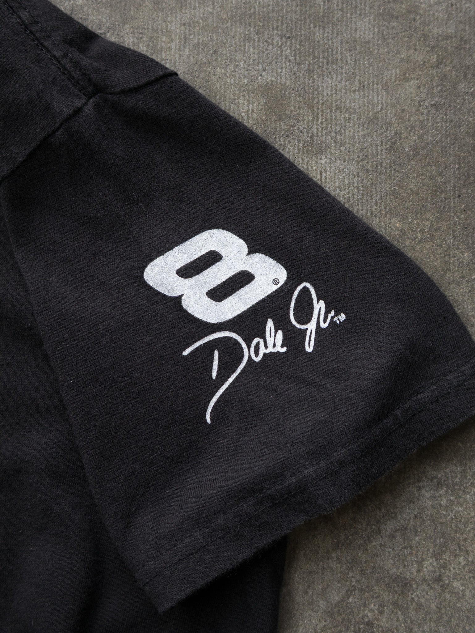 Vintage 00s Black Dale Jr. Budweiser NASCAR Tee (L)