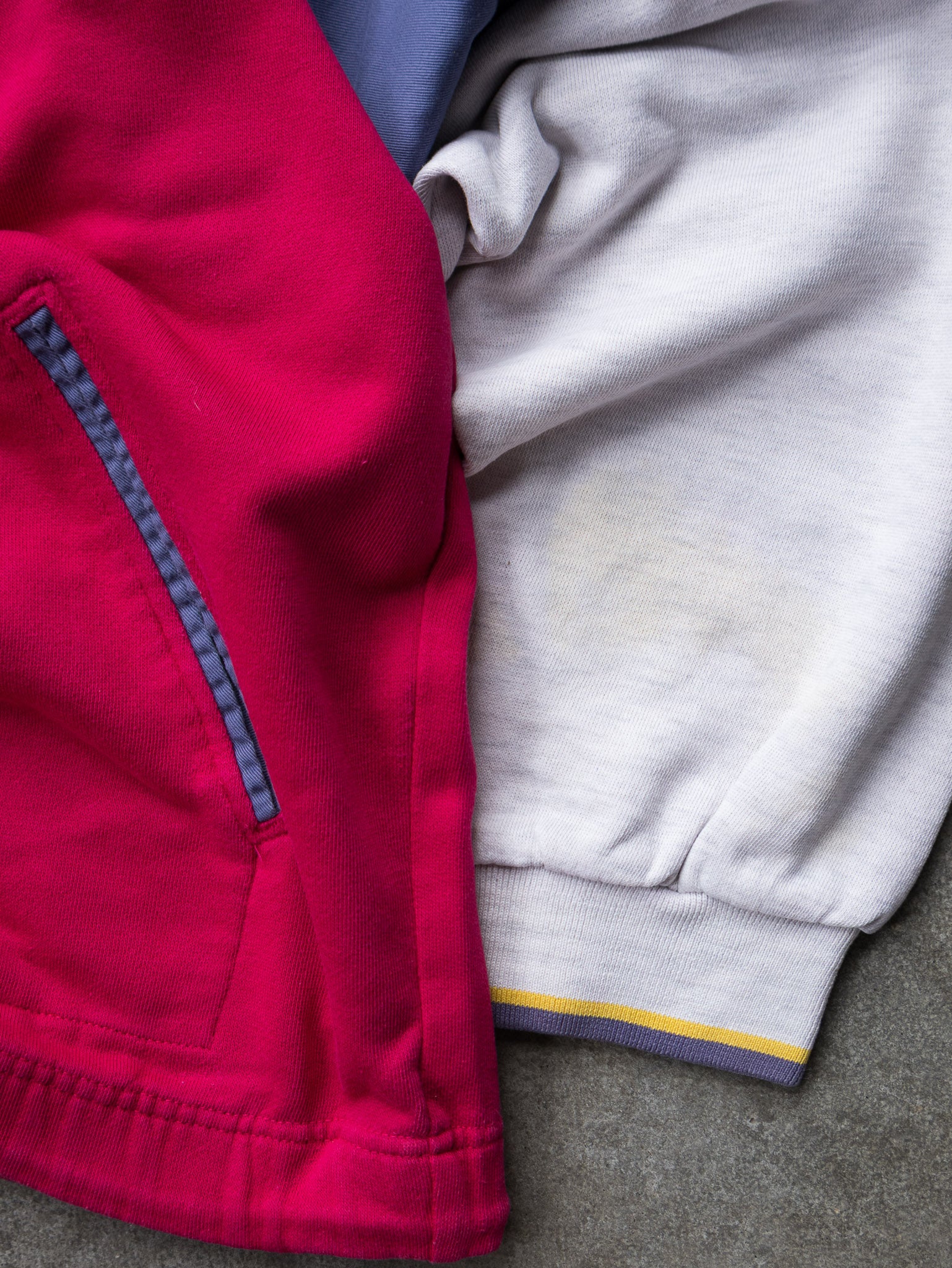 Vintage 90s Red & Blue Nike Hoodie (L)