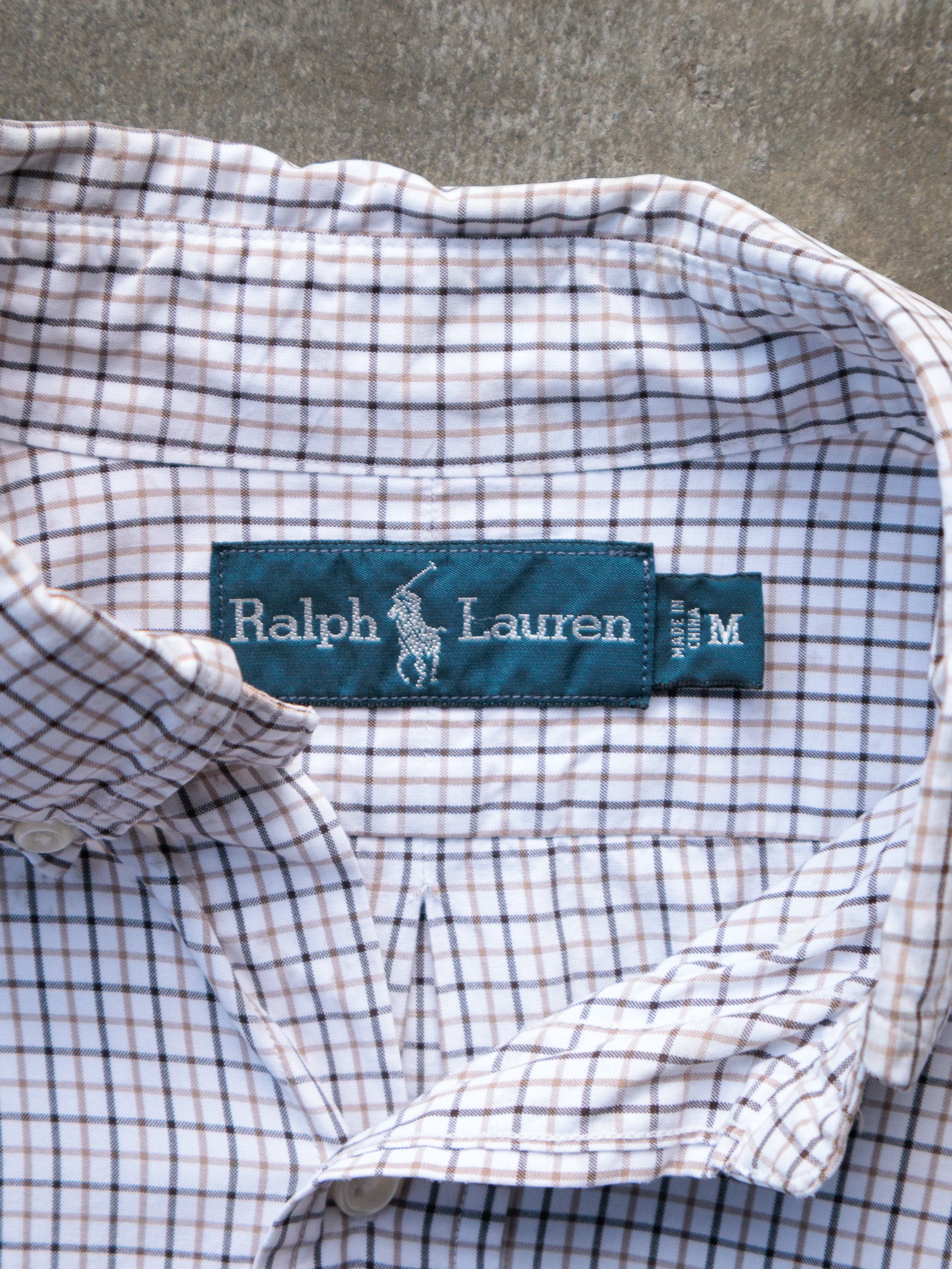 Vintage White Ralph Lauren Shirt (M)