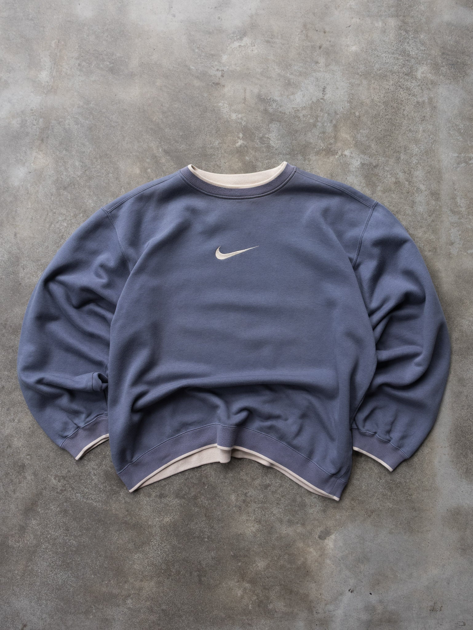 Vintage 00s Blue Nike Center Swoosh Sweatshirt (L)