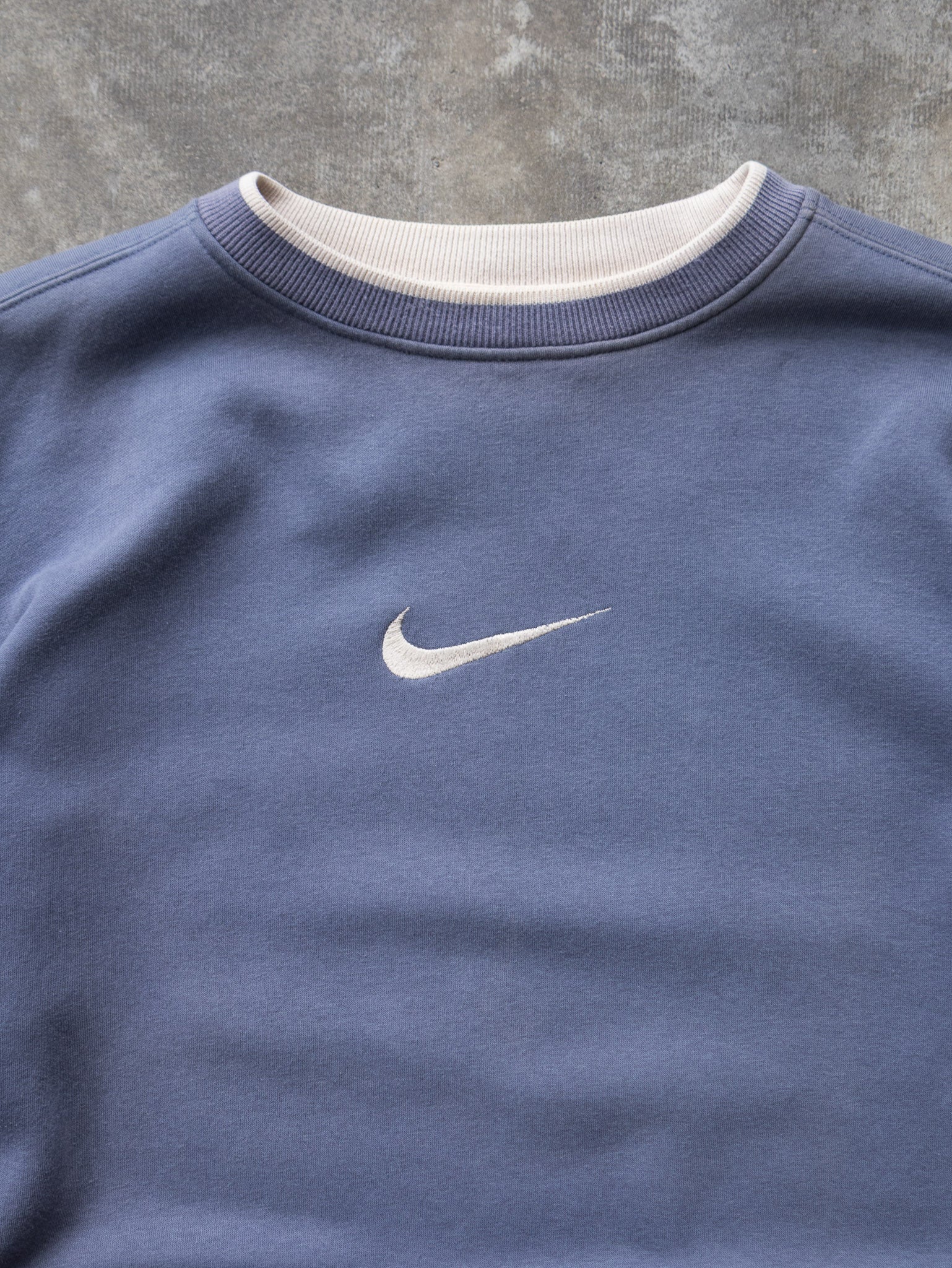 Vintage 00s Blue Nike Center Swoosh Sweatshirt (L)