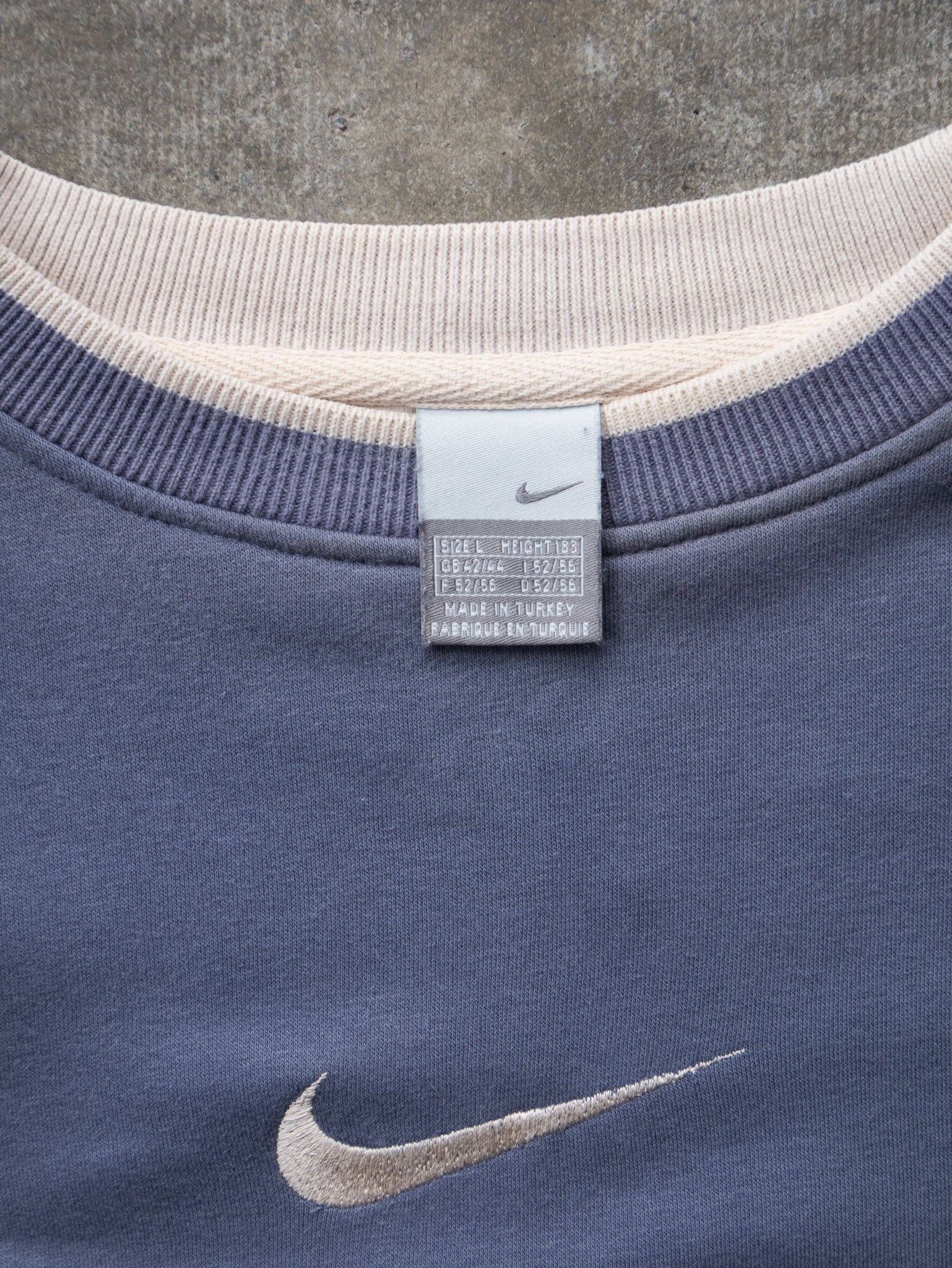 Vintage 00s Blue Nike Center Swoosh Sweatshirt (L)