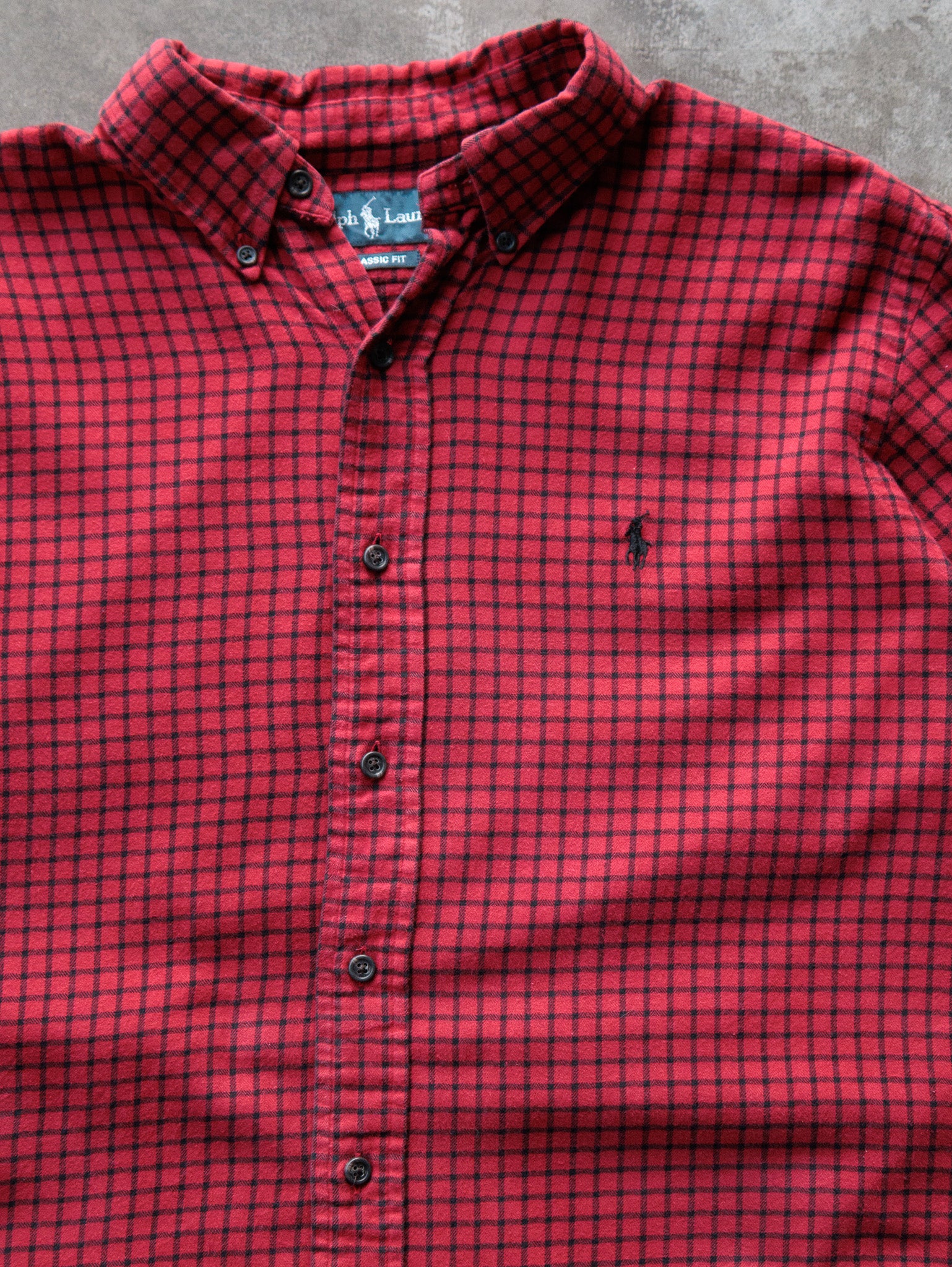 Vintage 00s Red Ralph Lauren Flannel Shirt (L)