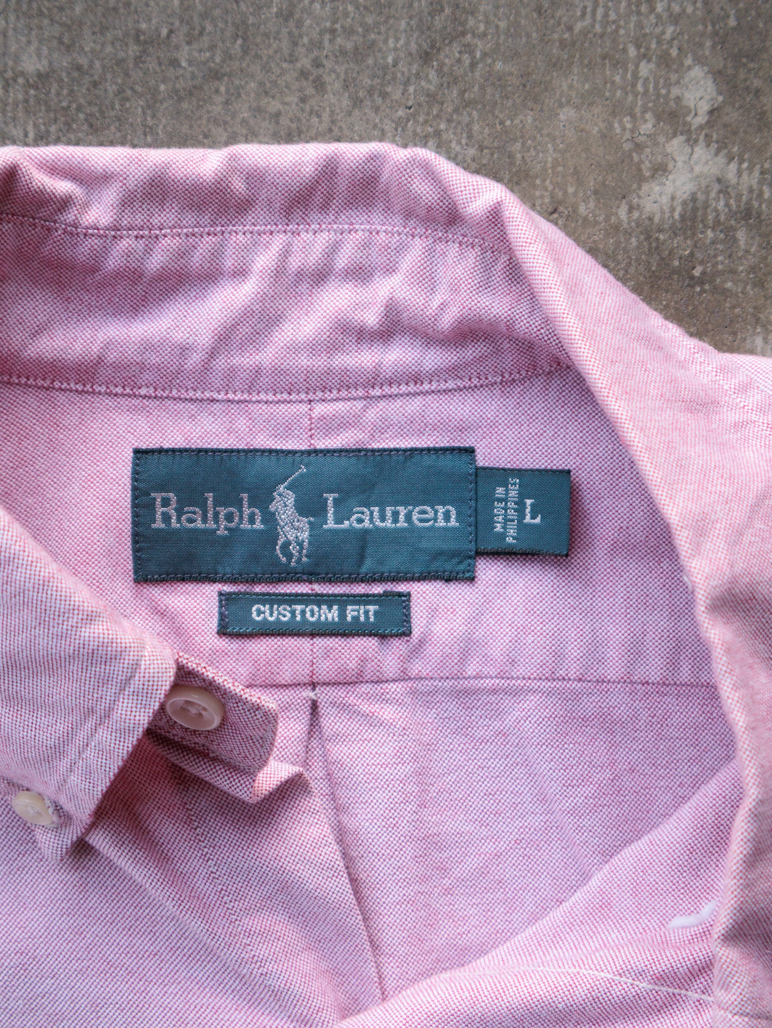 Vintage Pink Ralph Lauren Shirt (L)
