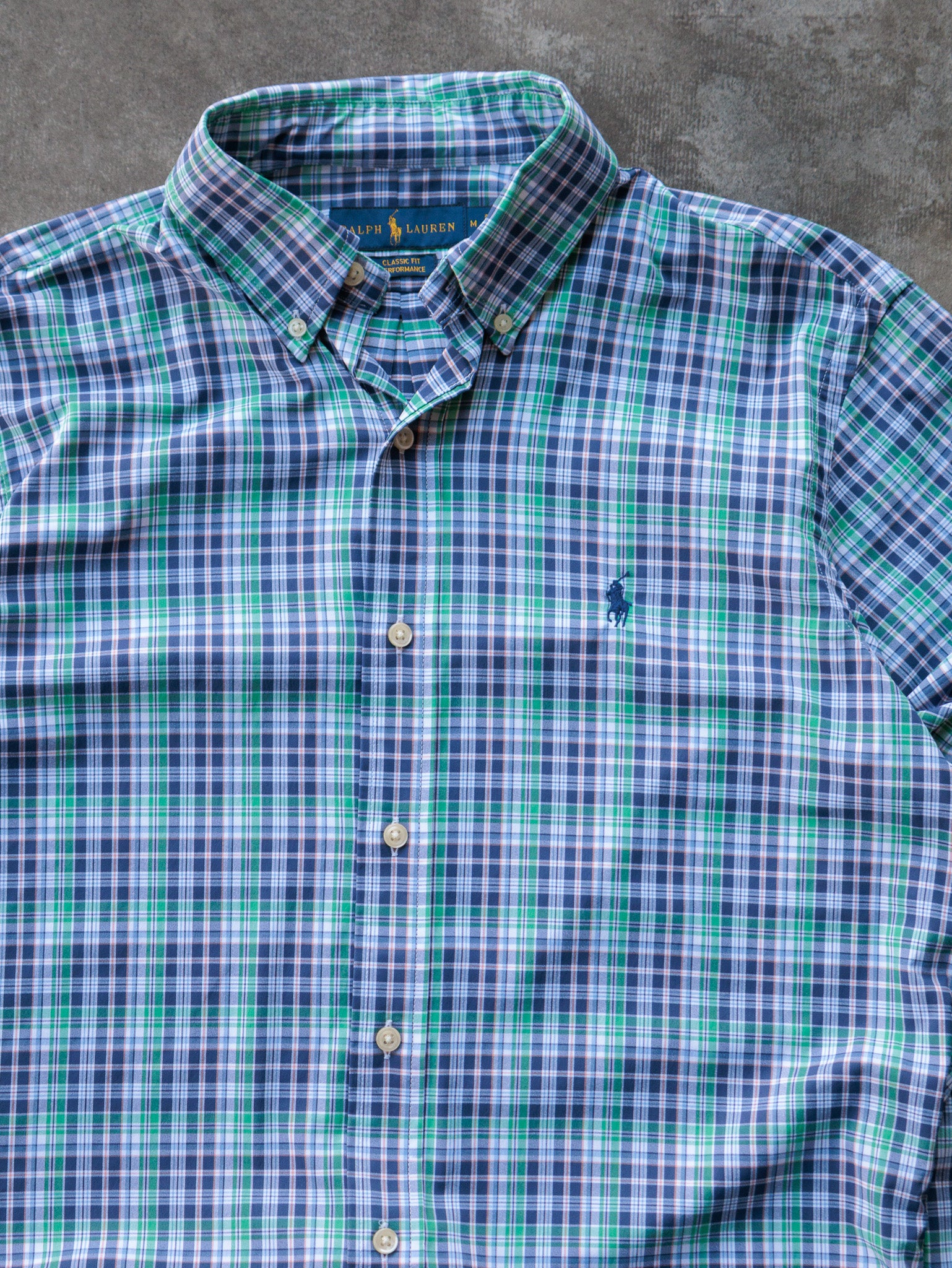 Green Ralph Lauren Plaid Shirt (M)