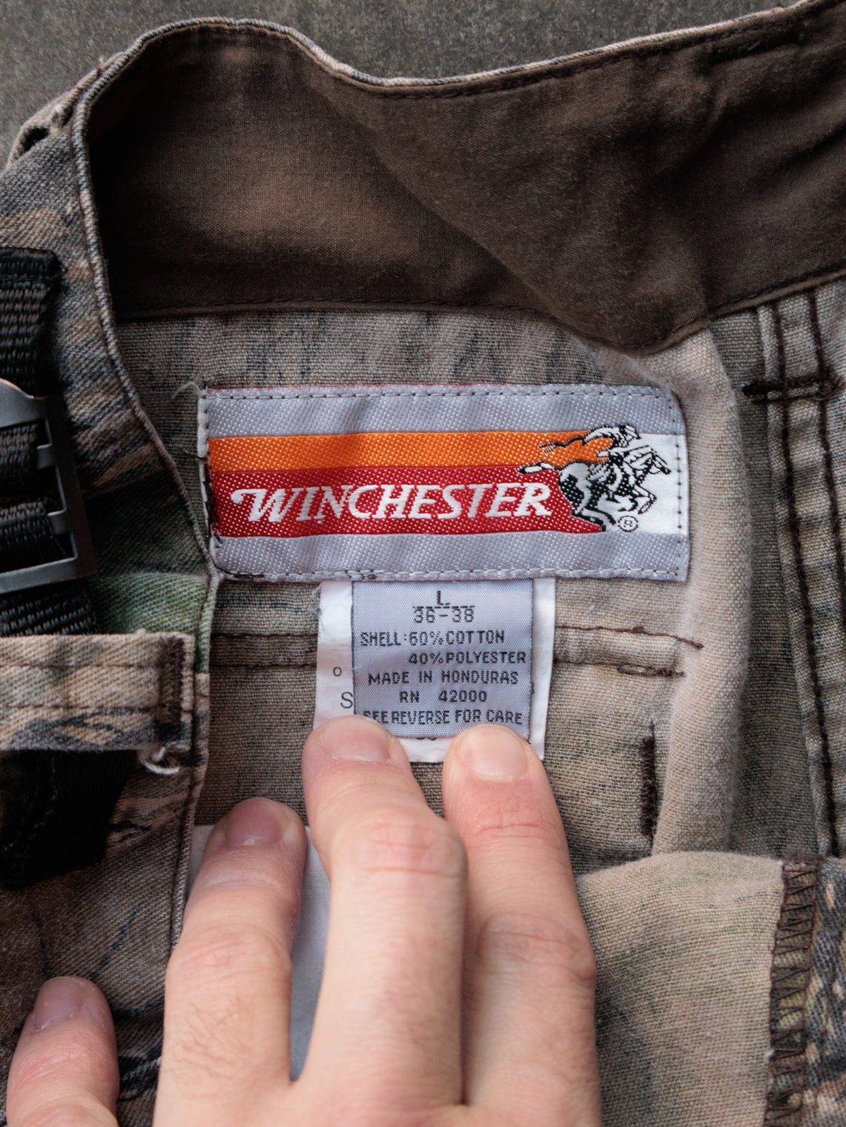 Vintage Green Trebark Winchester Cargo Pants (L)