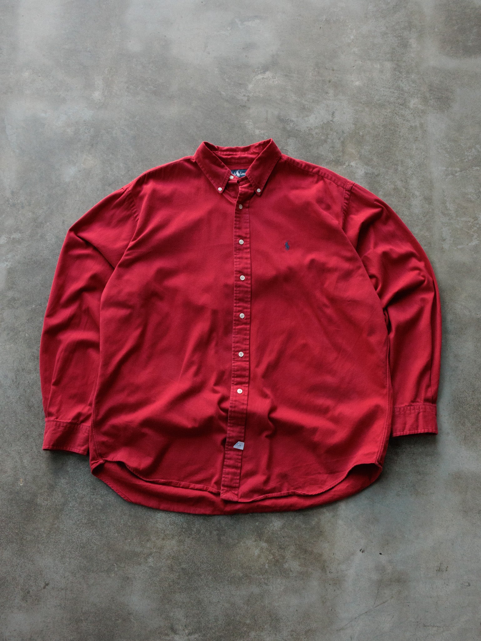 Vintage Red Ralph Lauren Shirt (XL)