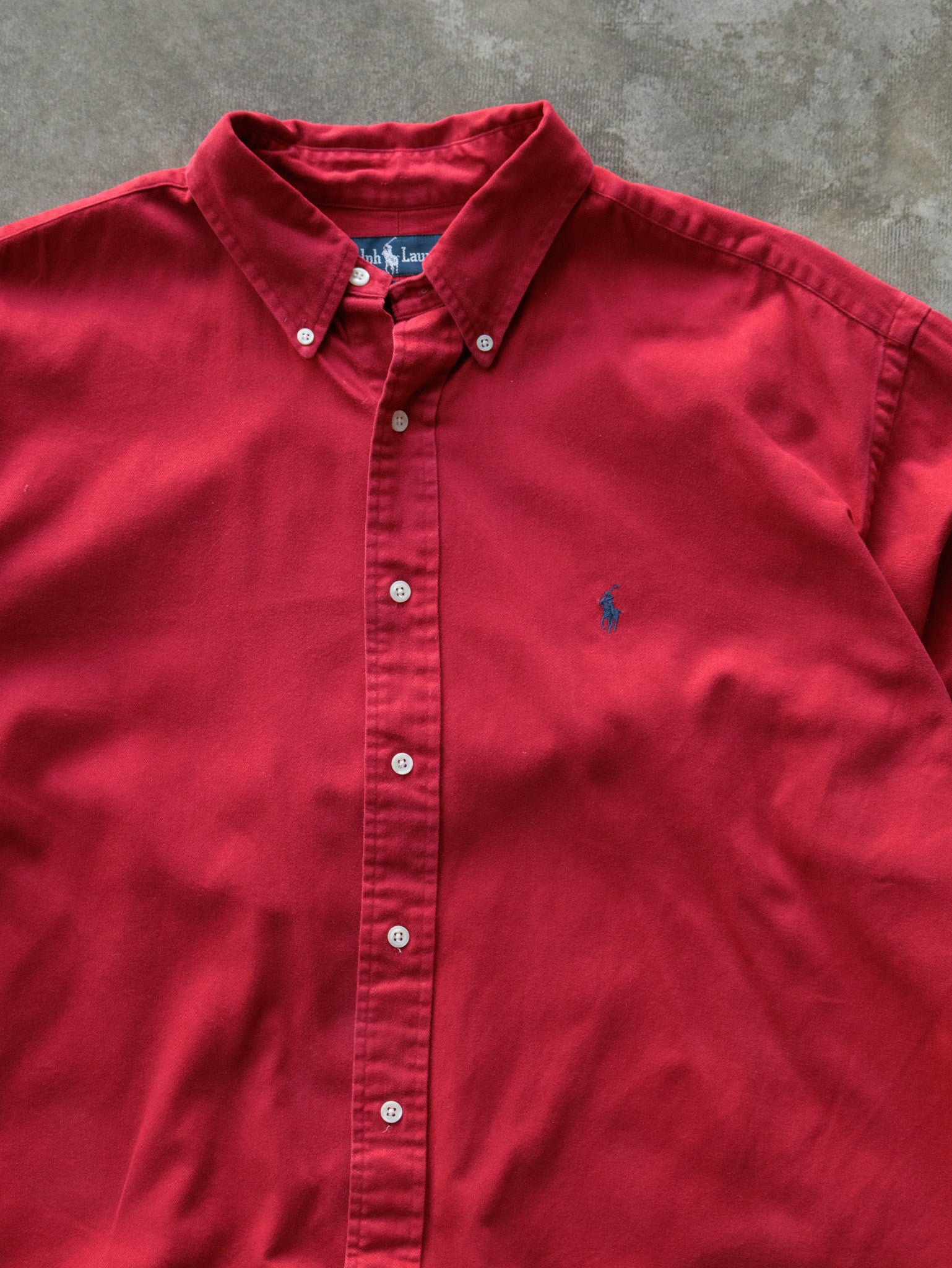 Vintage Red Ralph Lauren Shirt (XL)