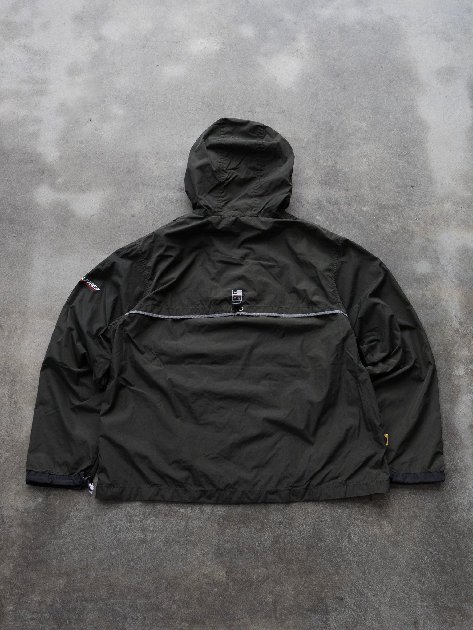 Vintage Military Green Tommy Hilfiger Hooded Jacket (XL)