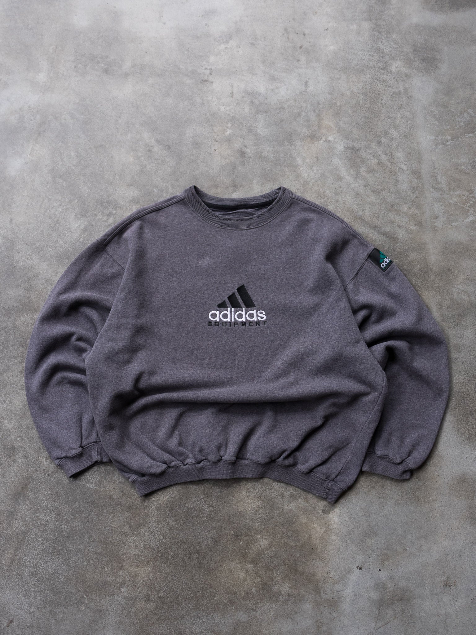 Vintage 90s Grey Adidas Equipment Sweatshirt (S)