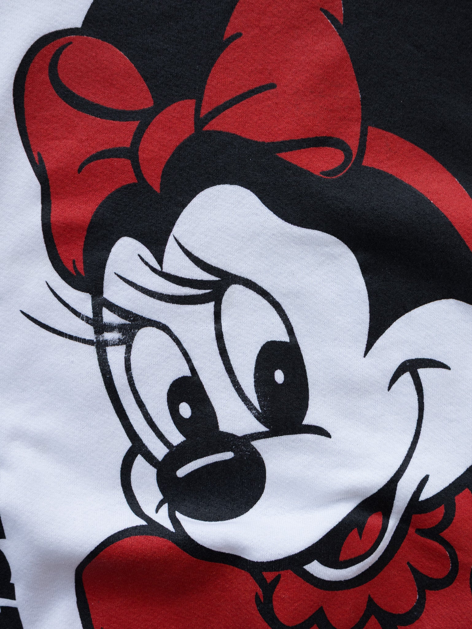Vintage 90s White Minnie Mouse Sweatshirt (XL)