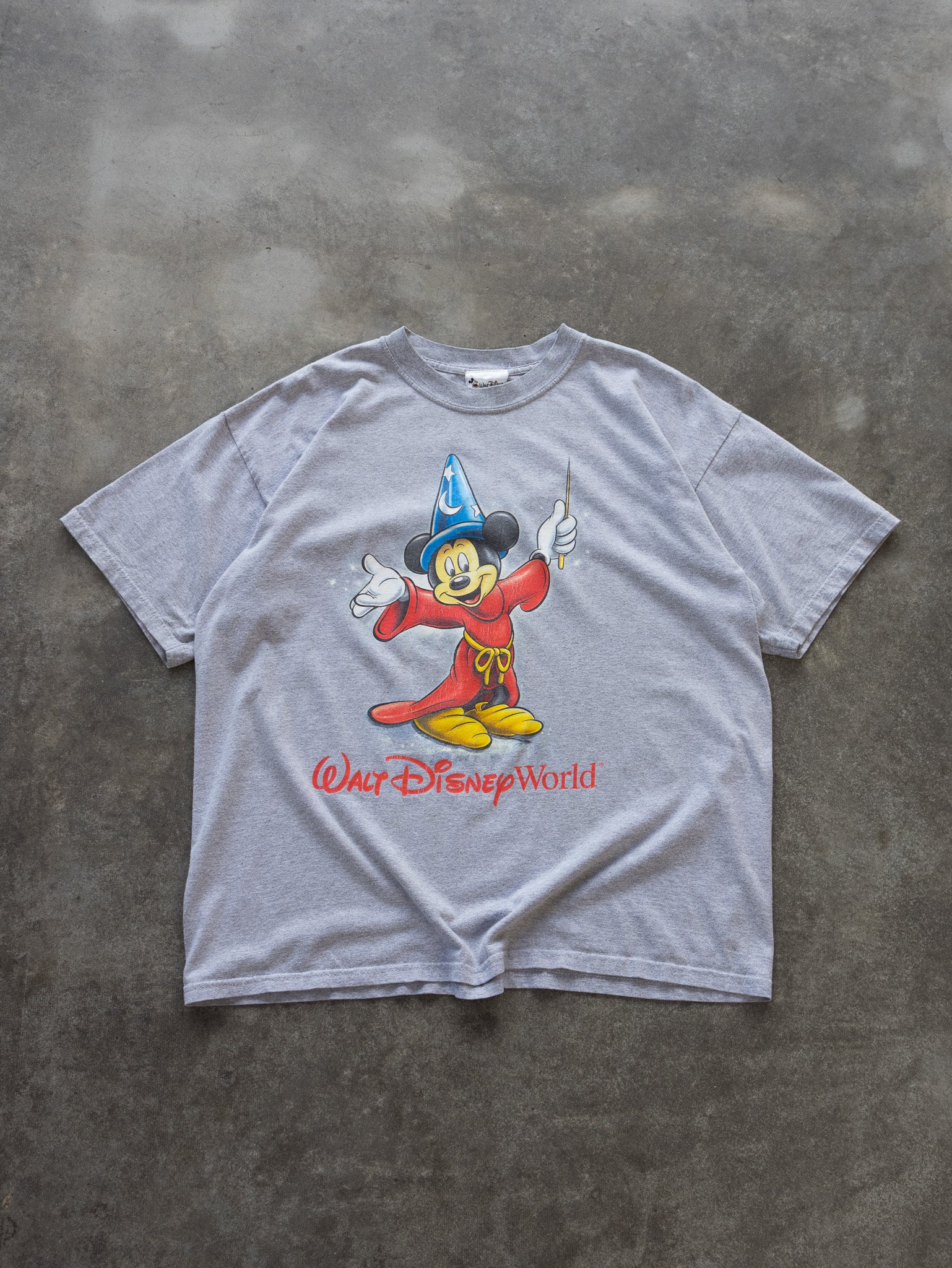 Vintage Grey Walt Disney World Mickey Tee (XL)