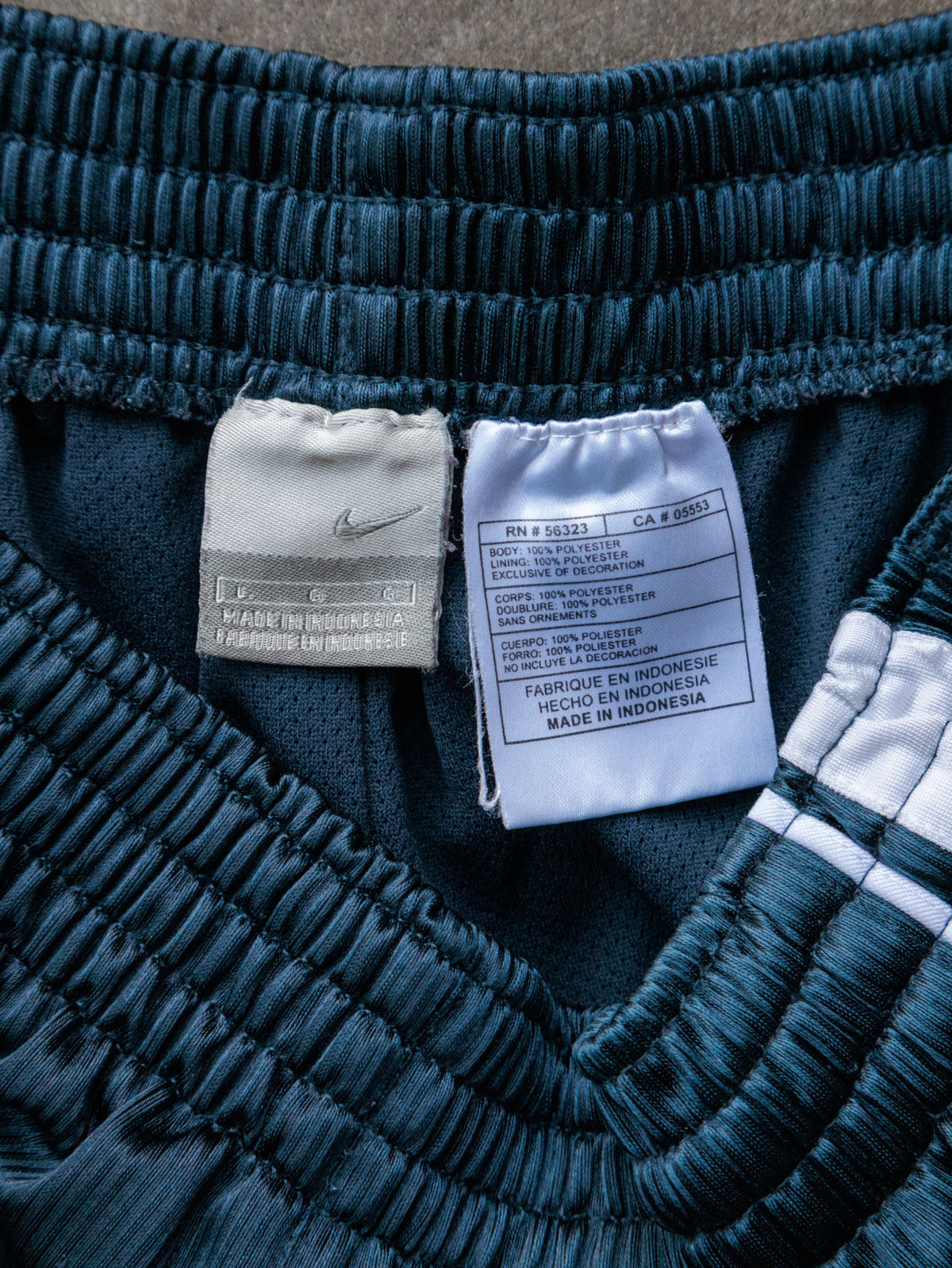 Vintage 00s Green Nike Snap Track Pants (L)