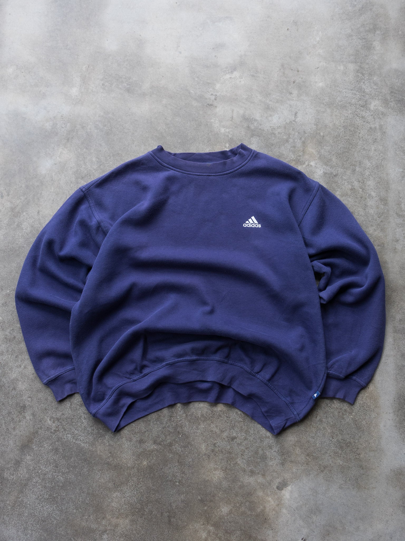 Vintage 90s Navy Adidas Sweatshirt (L)