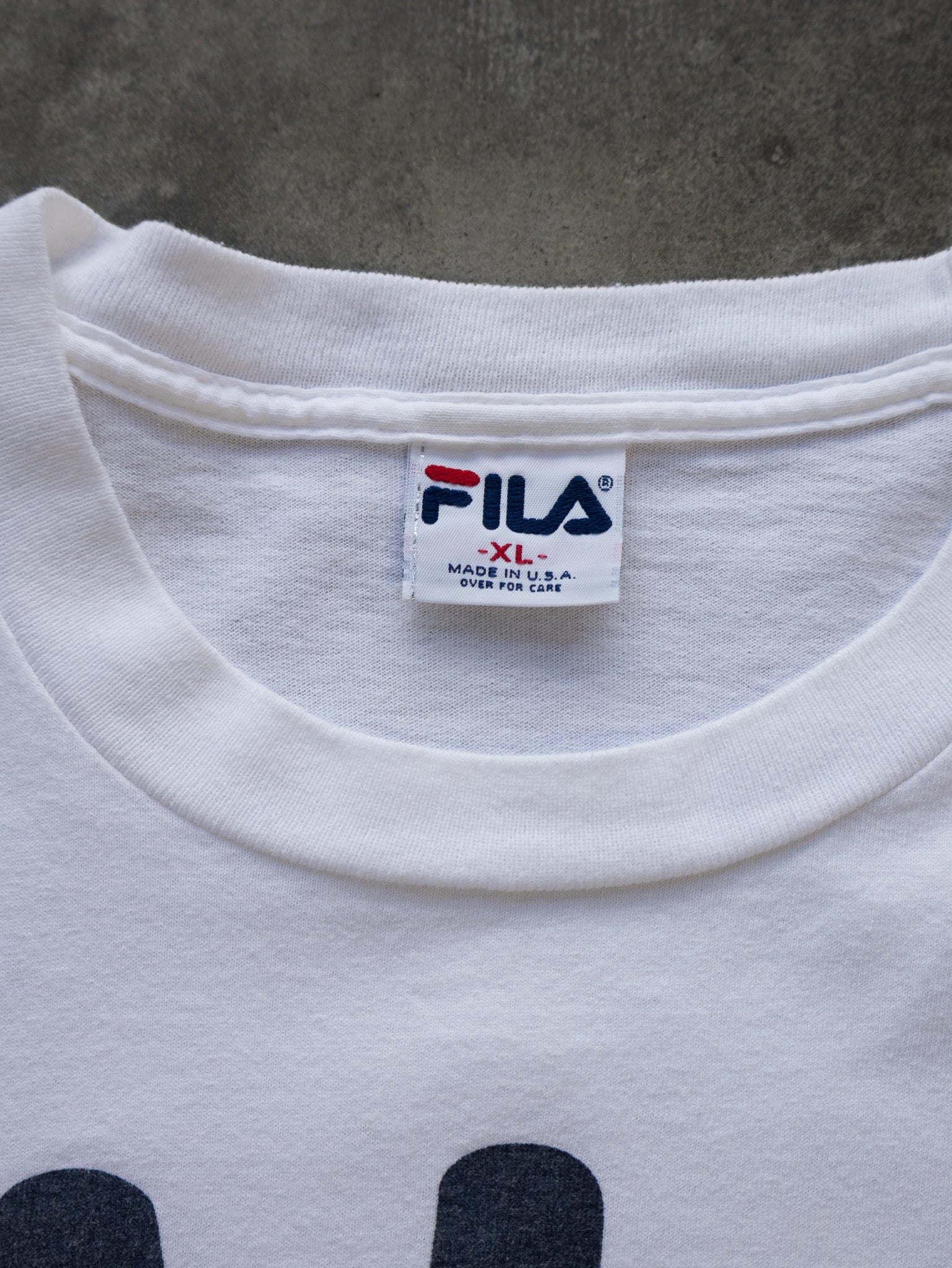Vintage 90s Fila Logo Tee (XL)