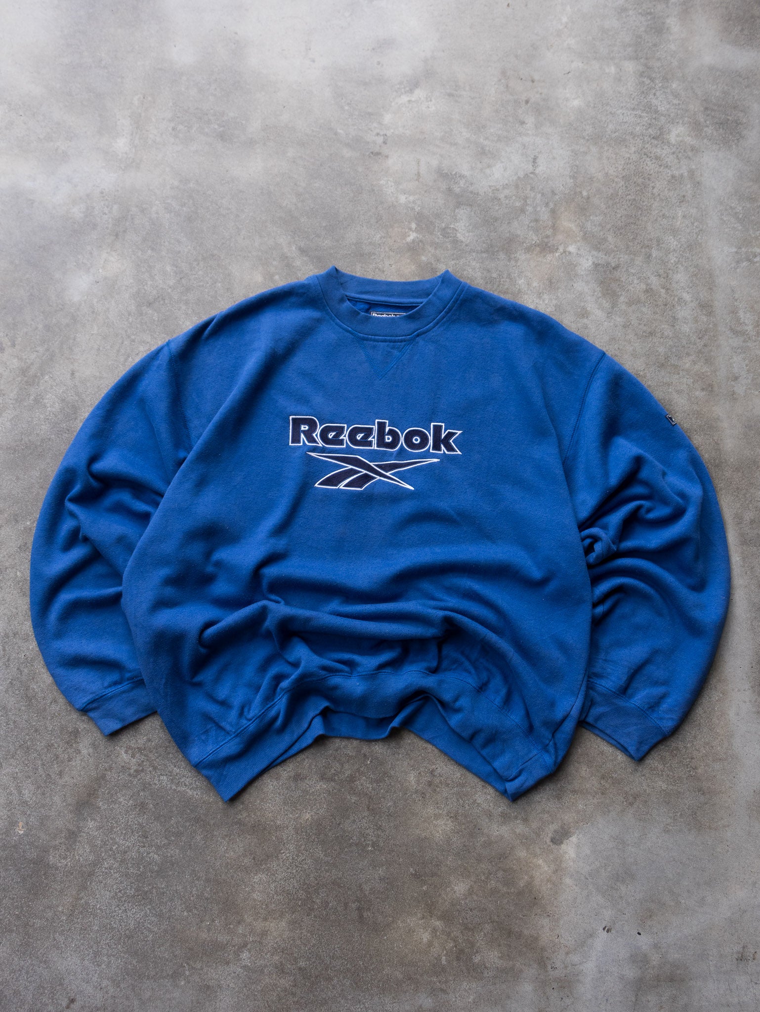 Vintage 90s Blue Reebok Sweatshirt (XL)