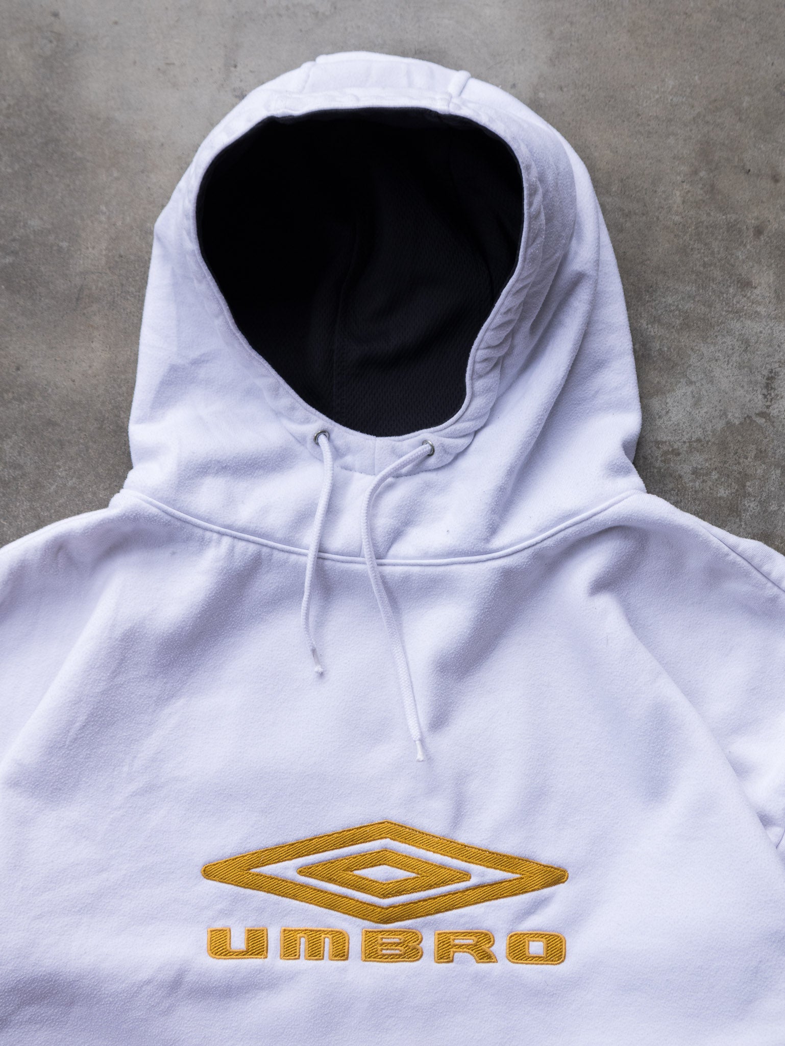 Vintage White Umbro Hoodie (XL)