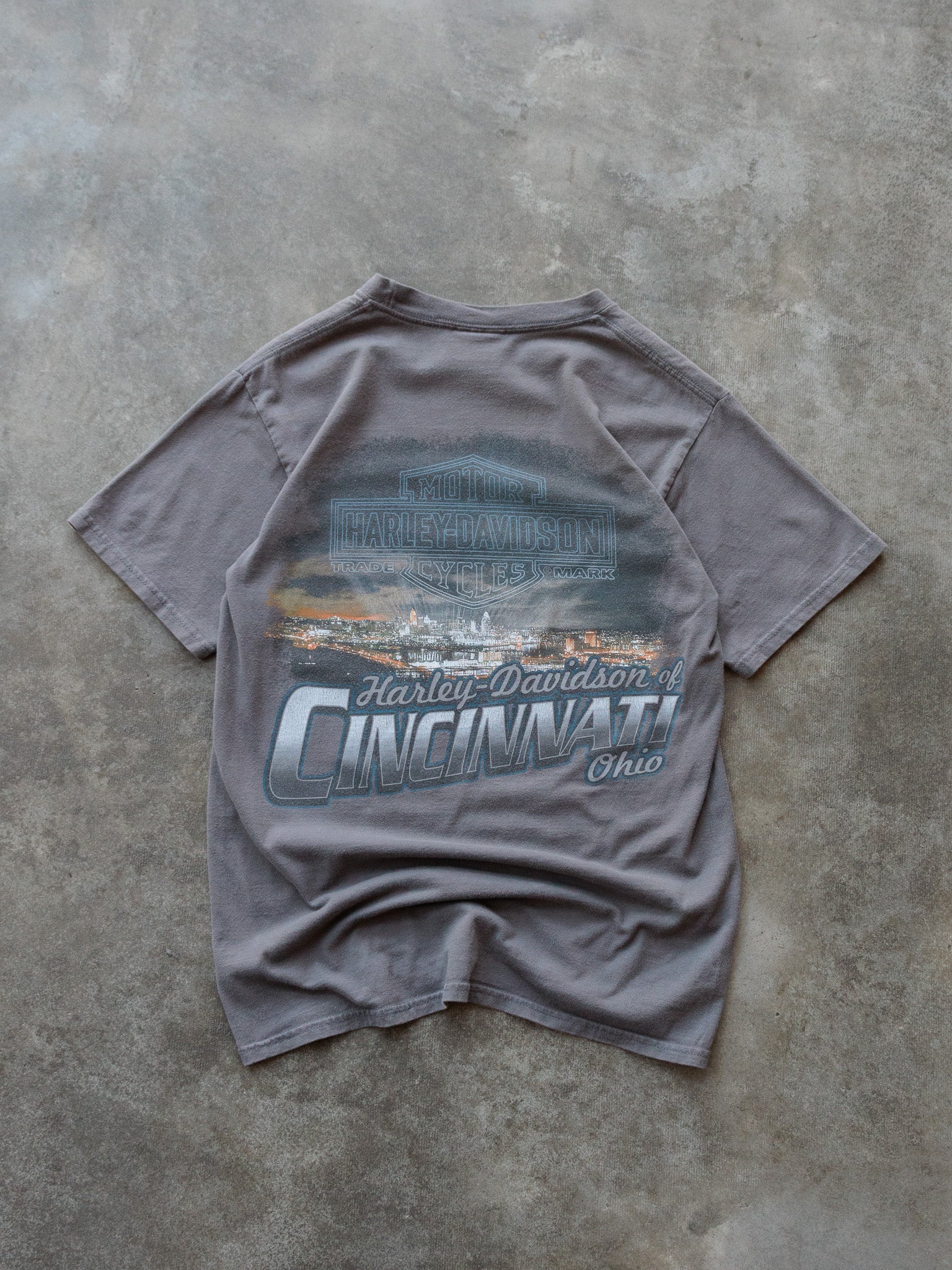 Vintage Grey Harley-Davidson Wile E Coyote Tee (S)
