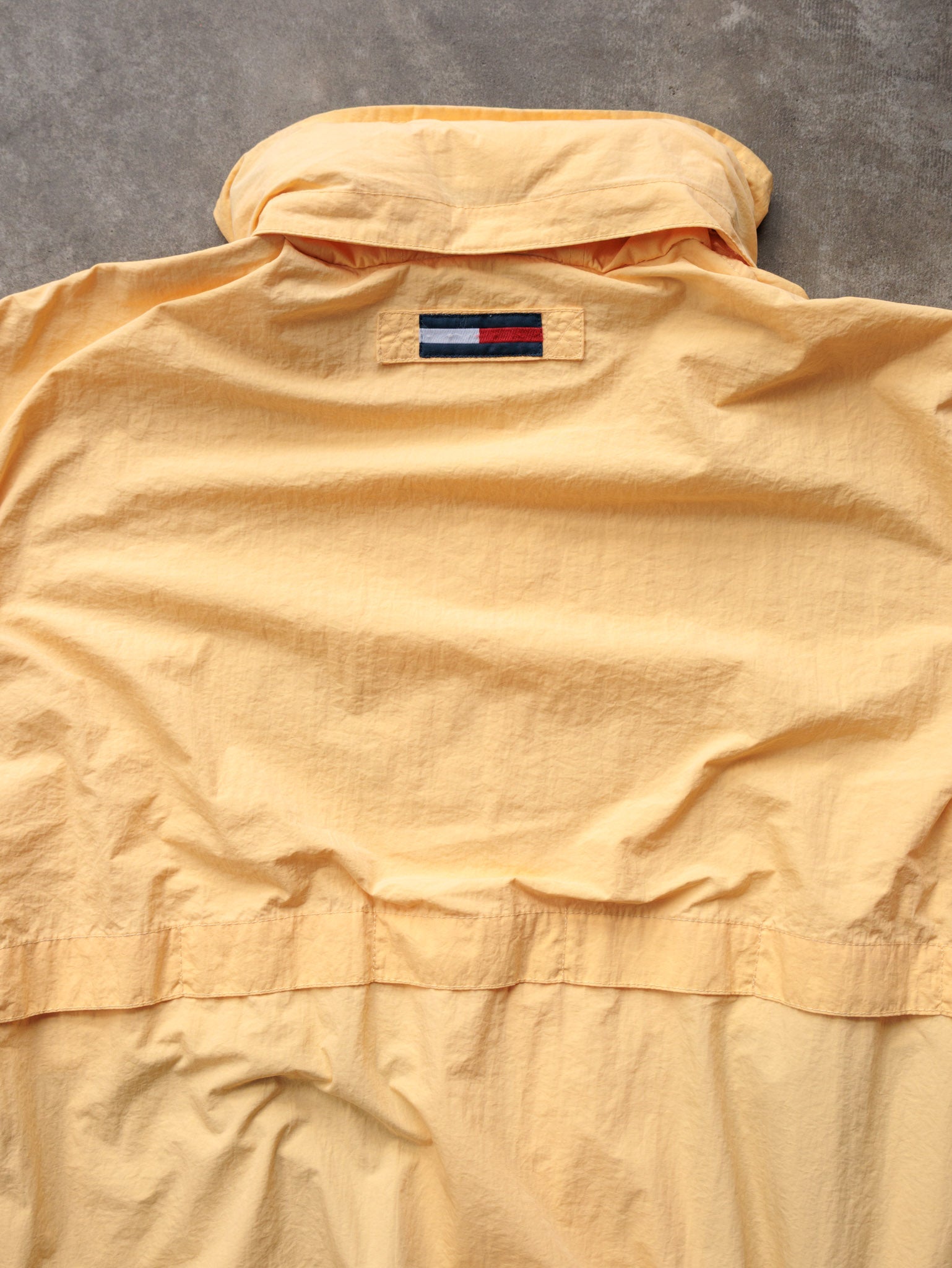 Vintage Yellow Tommy Hilfiger Colourblock Windbreaker (L)