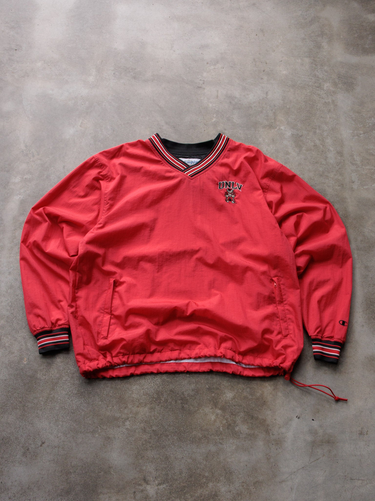 Vintage 90s Red Champion UNLV Windbreaker (L)