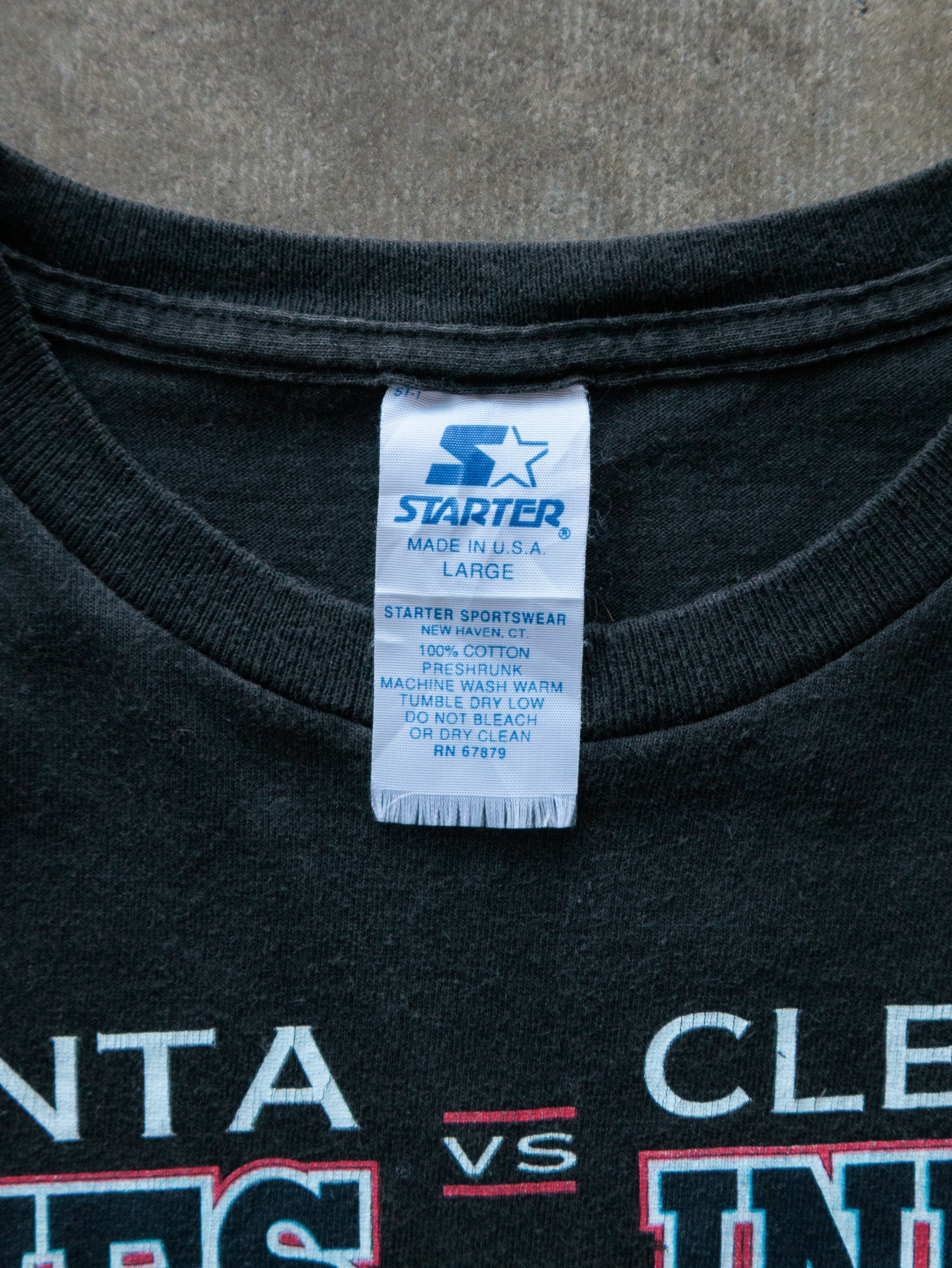 Vintage 1995 Atlanta Braves & Cleveland Indians World Series Tee (L)