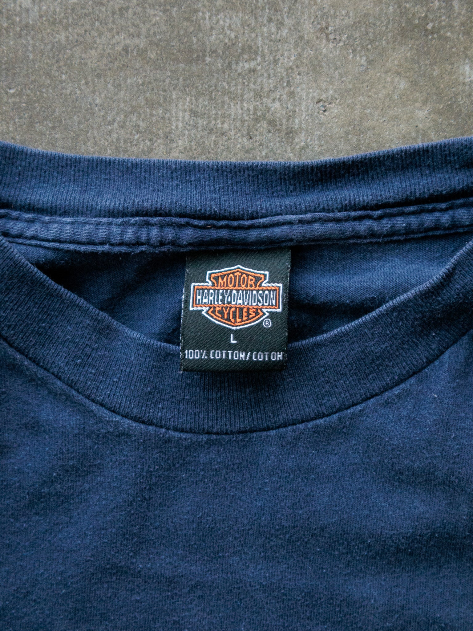 Vintage 2003 Navy Harley-Davidson Tulsa Oklahoma Tee (L)