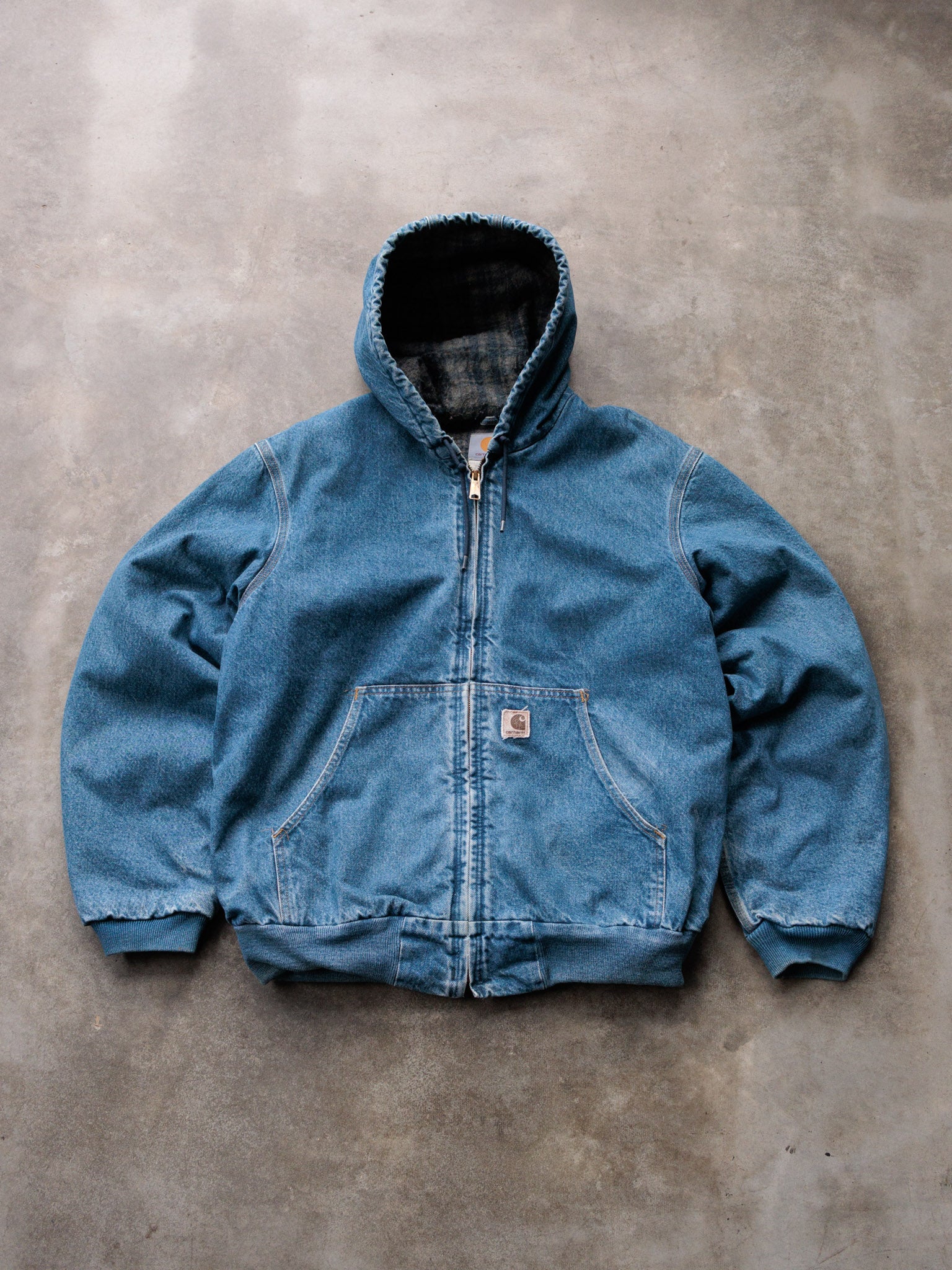 Vintage Blue Carhartt J139 DST Denim Jacket (L)