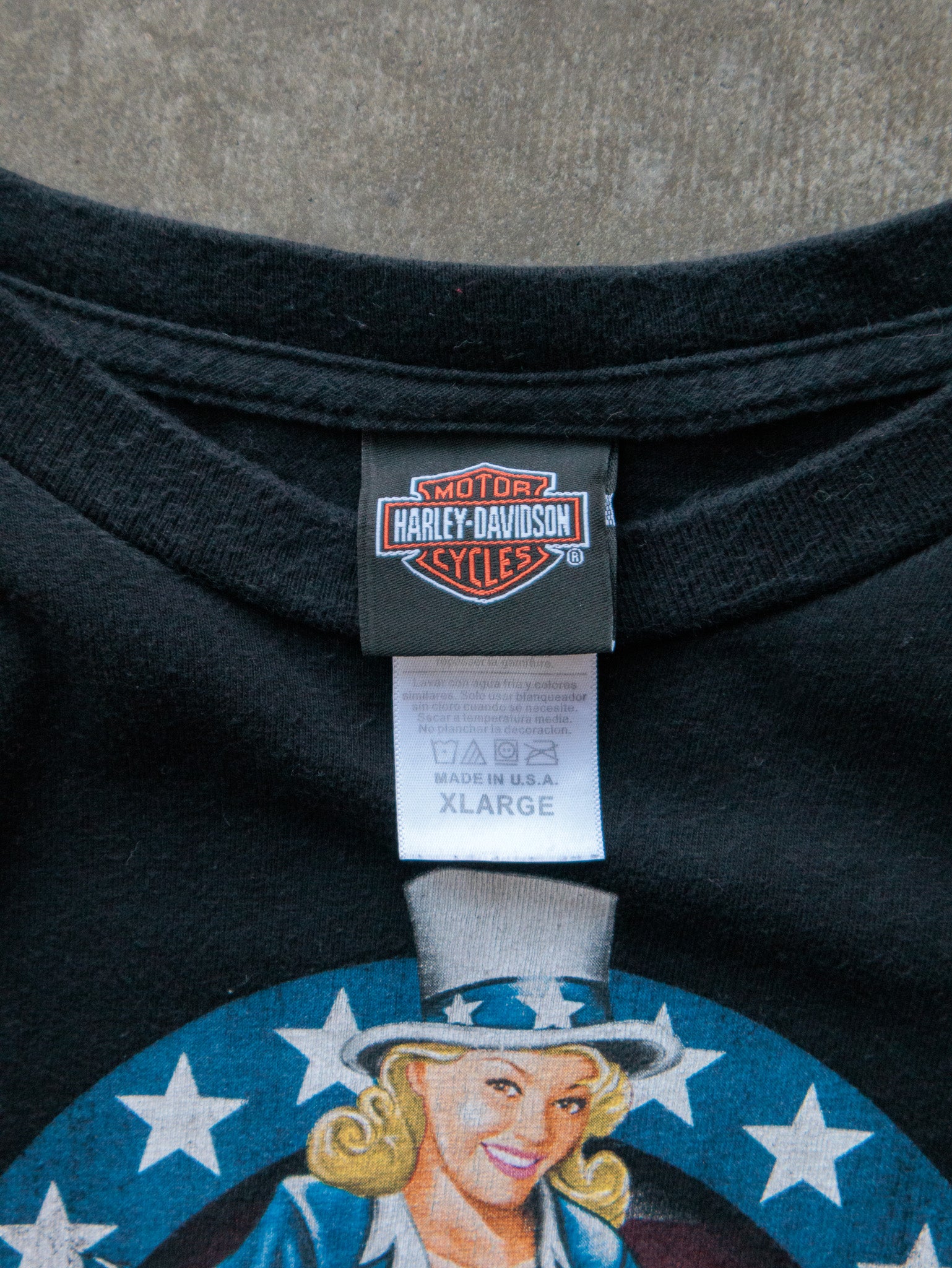 Vintage Black Harley-Davidson Monroe Louisiana Tee (XL)