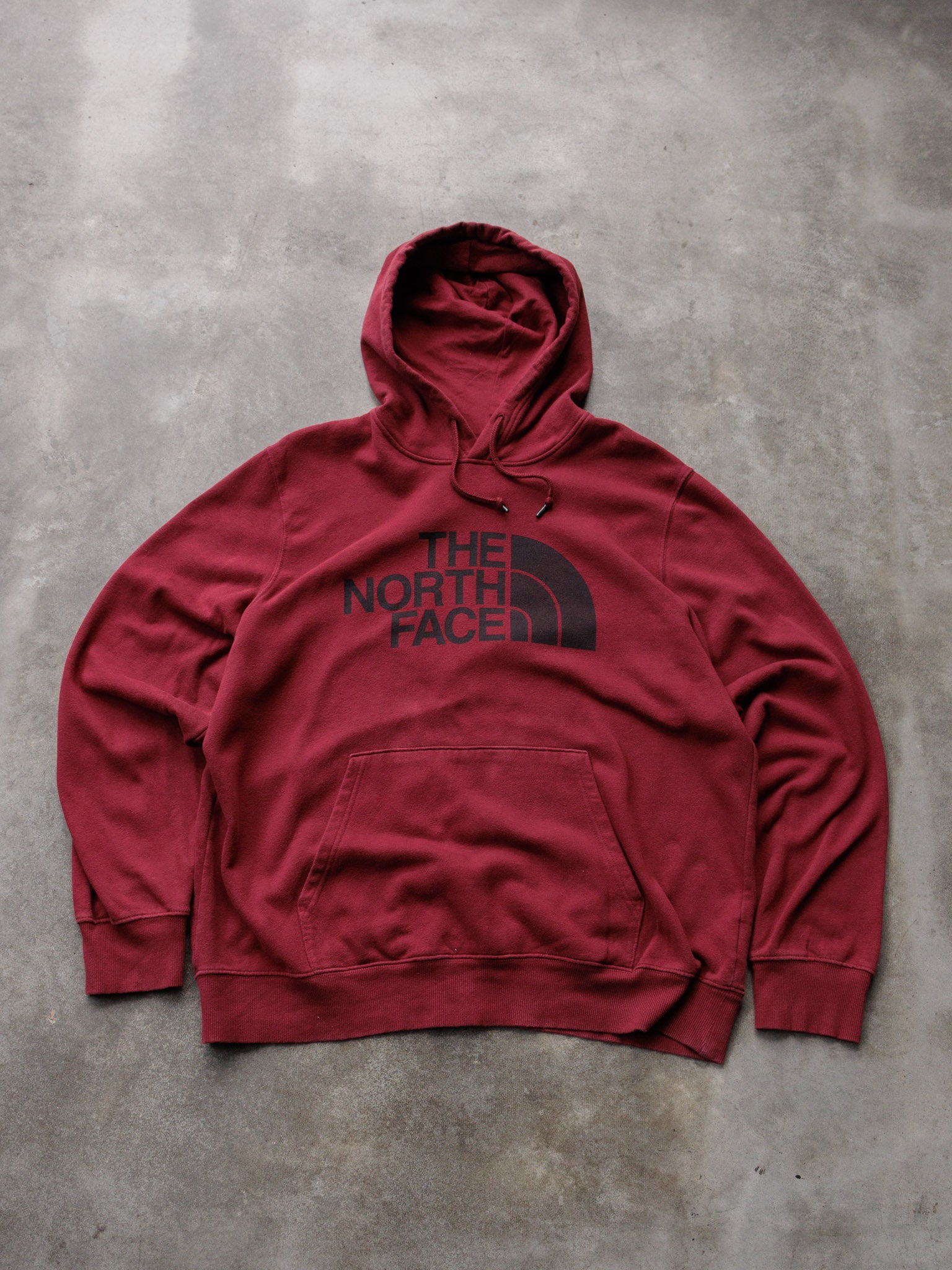 Vintage Red The North Face Hoodie (XL)
