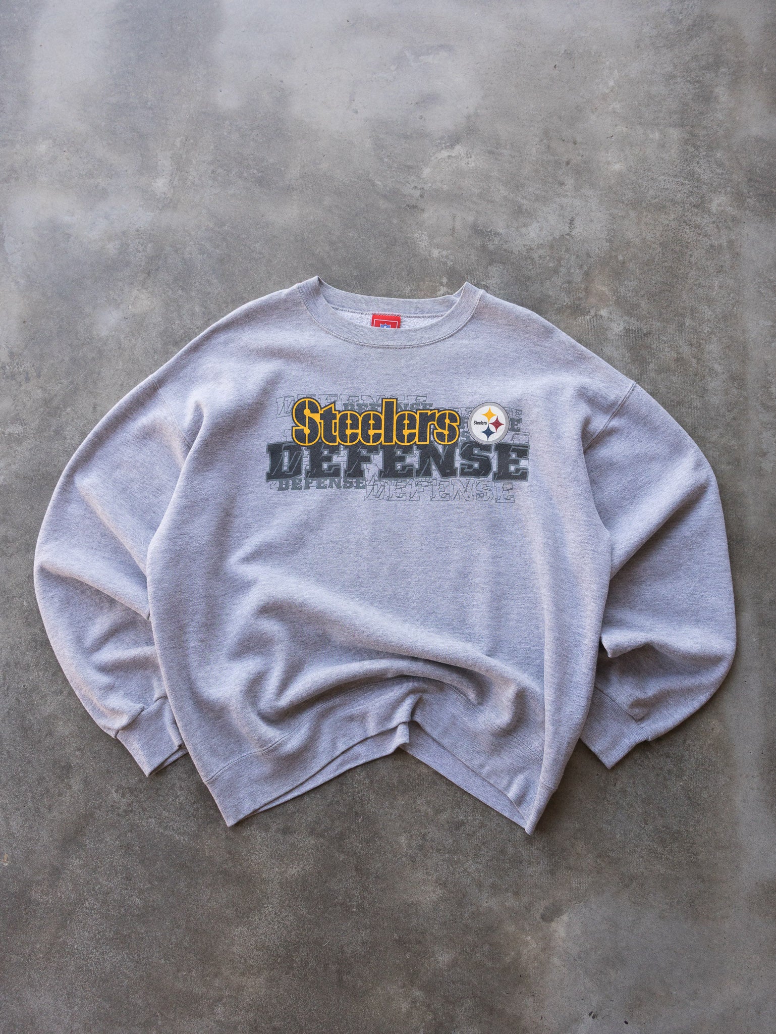Vintage 90s Grey Pittsburgh Steelers Sweatshirt (L)