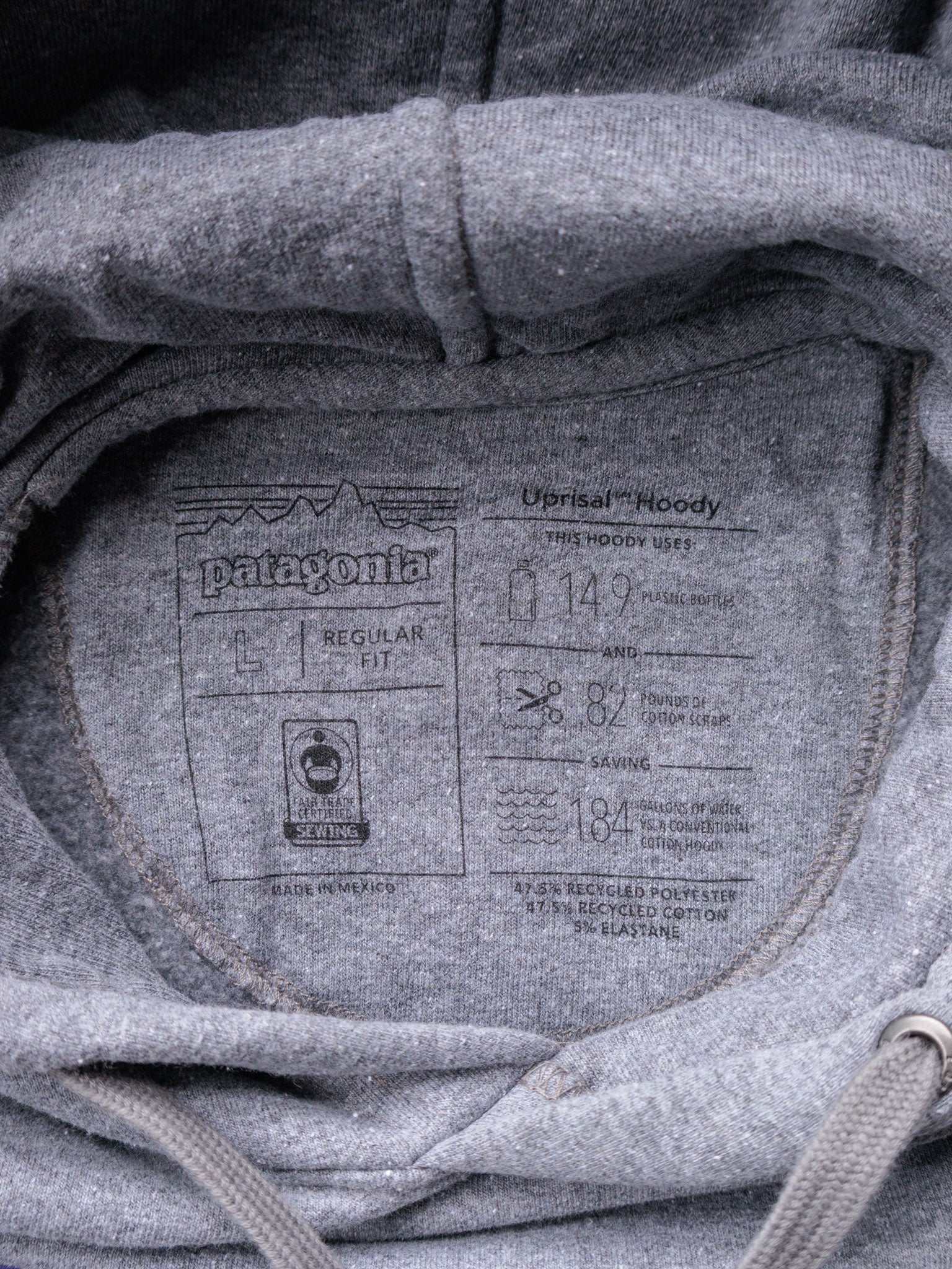 Vintage Grey Patagonia Hoodie (L)