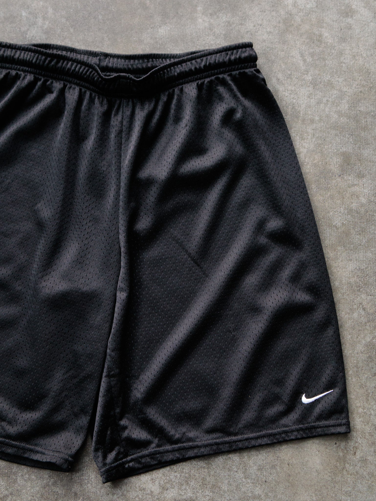 Vintage Black Nike Mesh Shorts (Women's L)