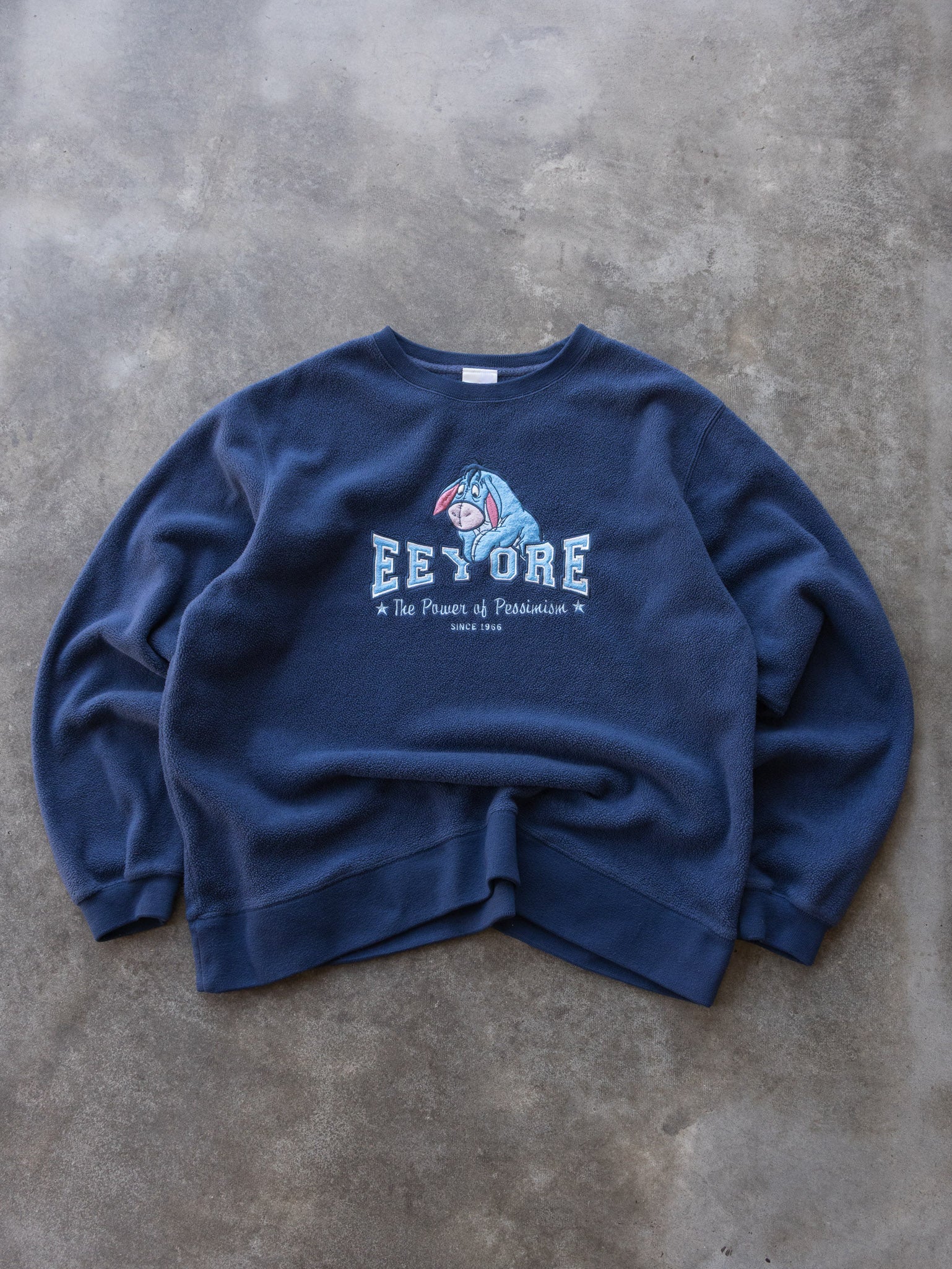 Vintage 00s Disney Eeyore The Power of Pessimism Fleece Sweatshirt (L)