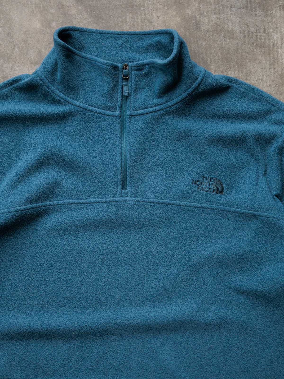Vintage Teal The North Face Fleece Quarter Zip (XL)