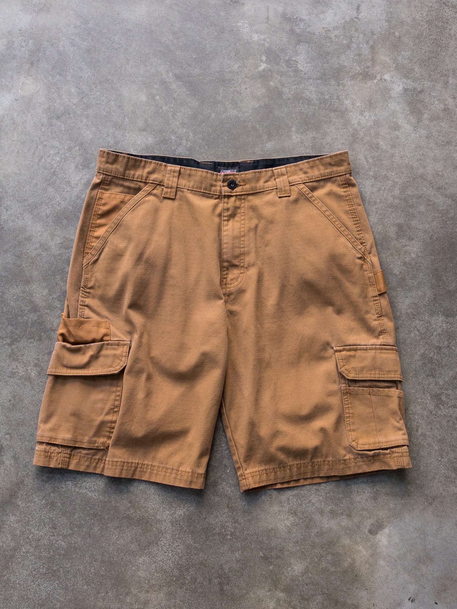 Vintage Brown Dickies Carpenter Ripstop Shorts (W34)