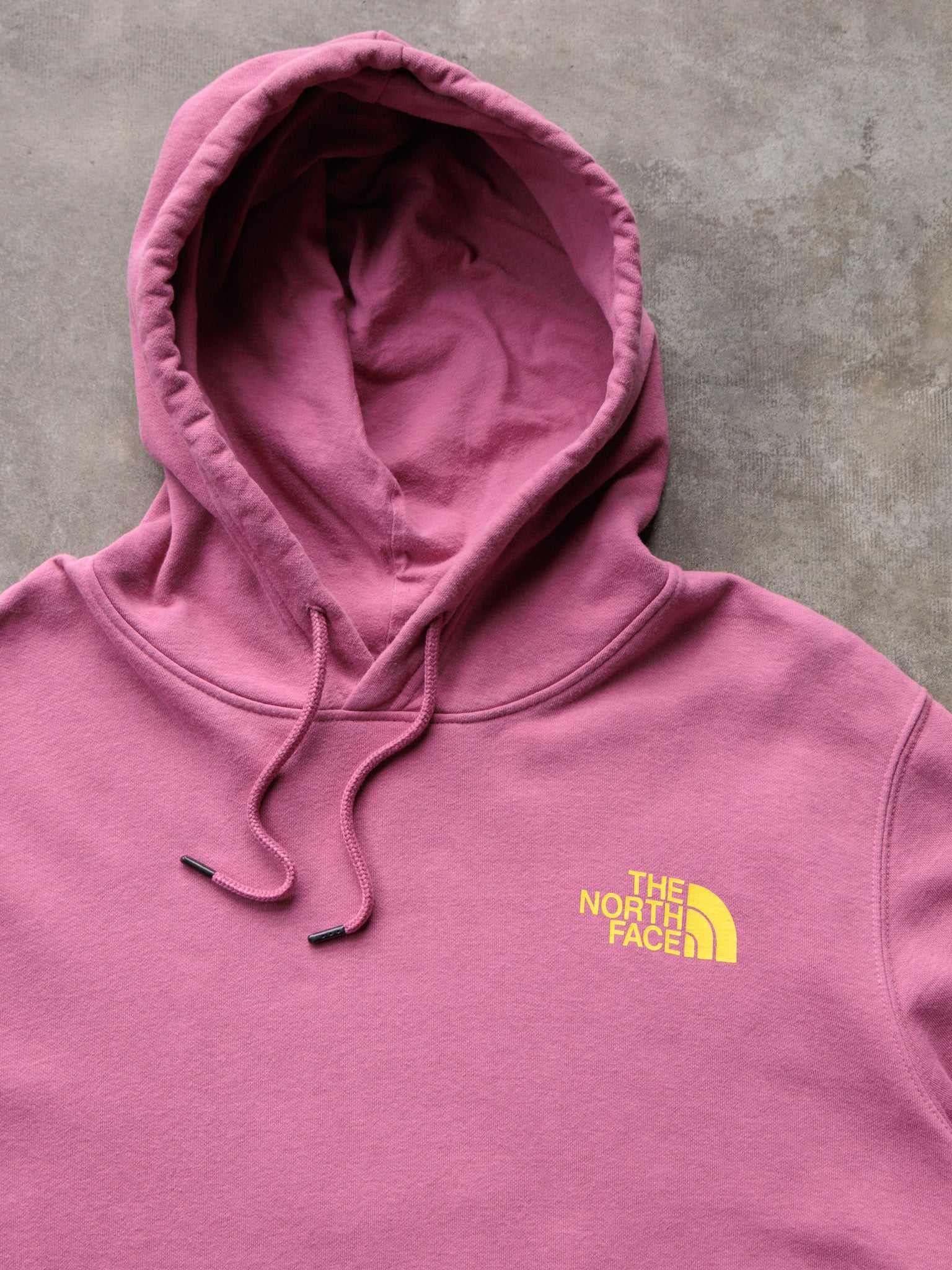 Vintage Pink The North Face Mountain Hoodie (2XL)