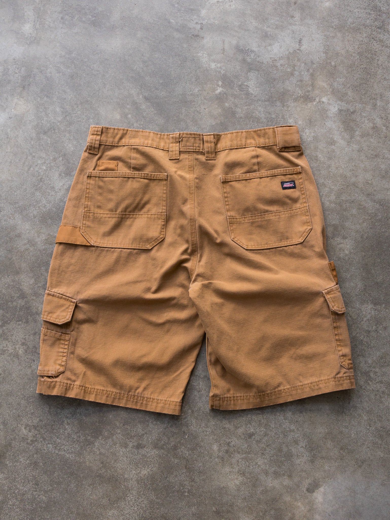 Vintage Brown Dickies Carpenter Ripstop Shorts (W34)