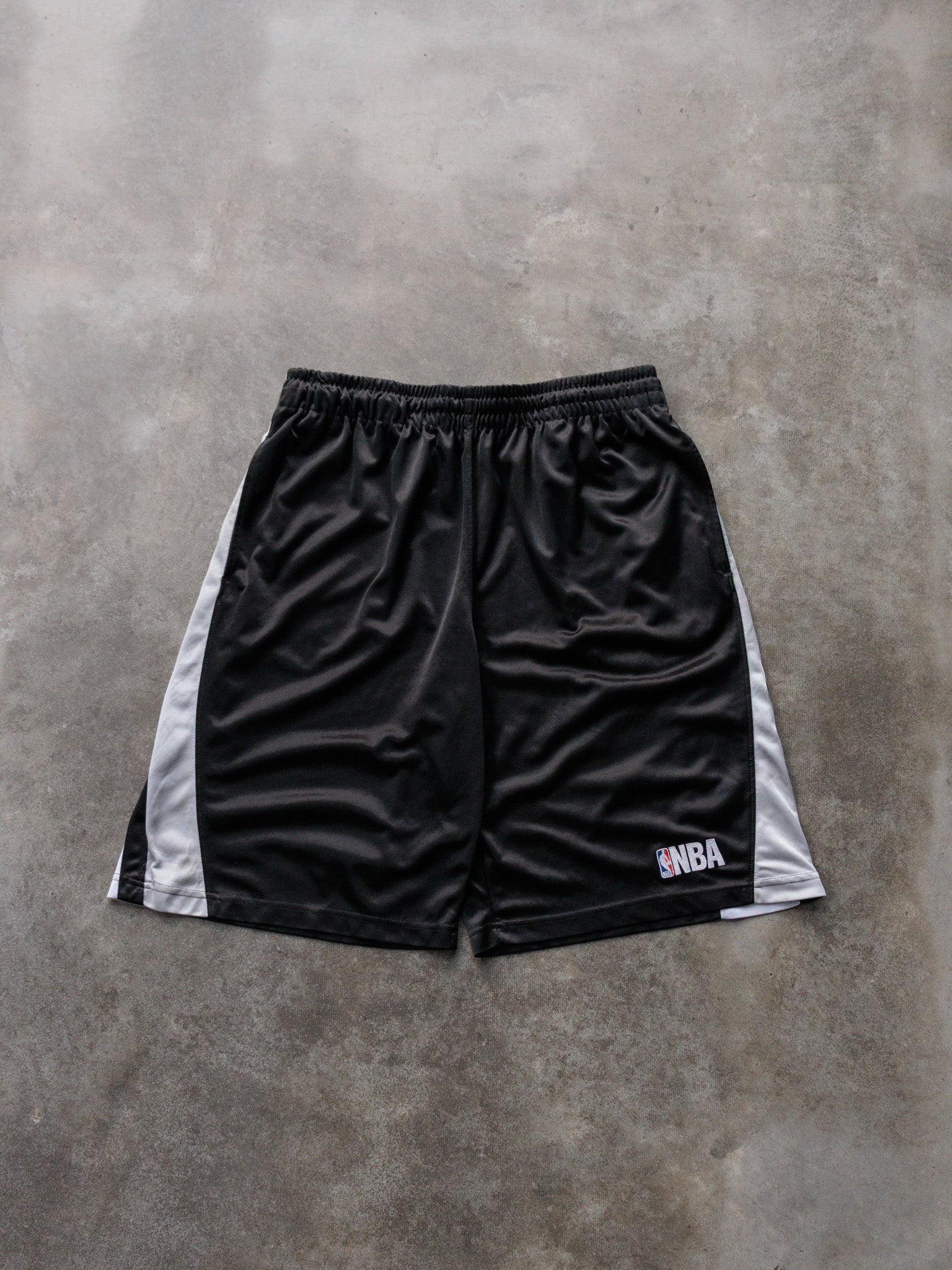 Vintage Black NBA Basketball Shorts (XL)
