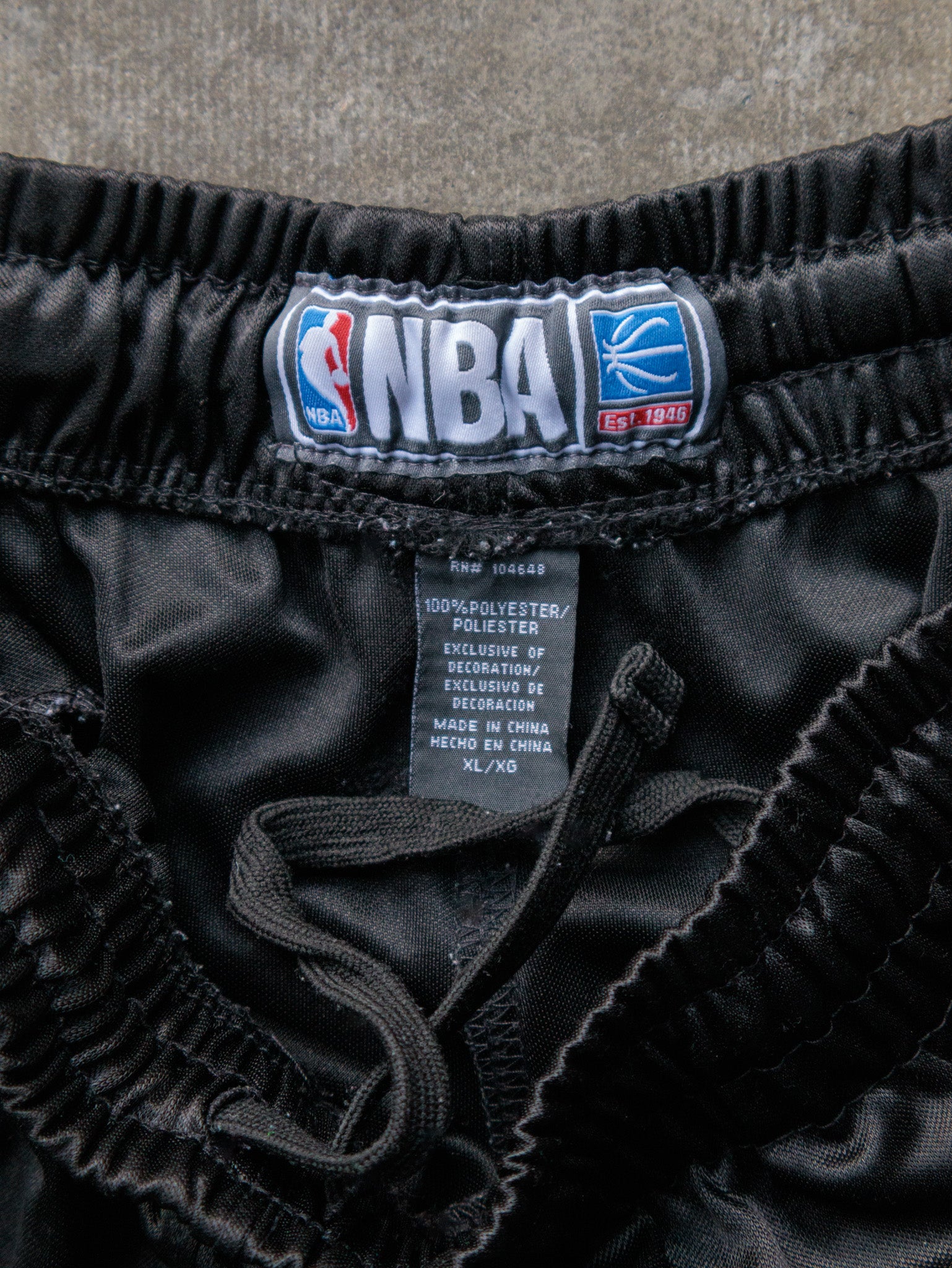 Vintage Black NBA Basketball Shorts (XL)