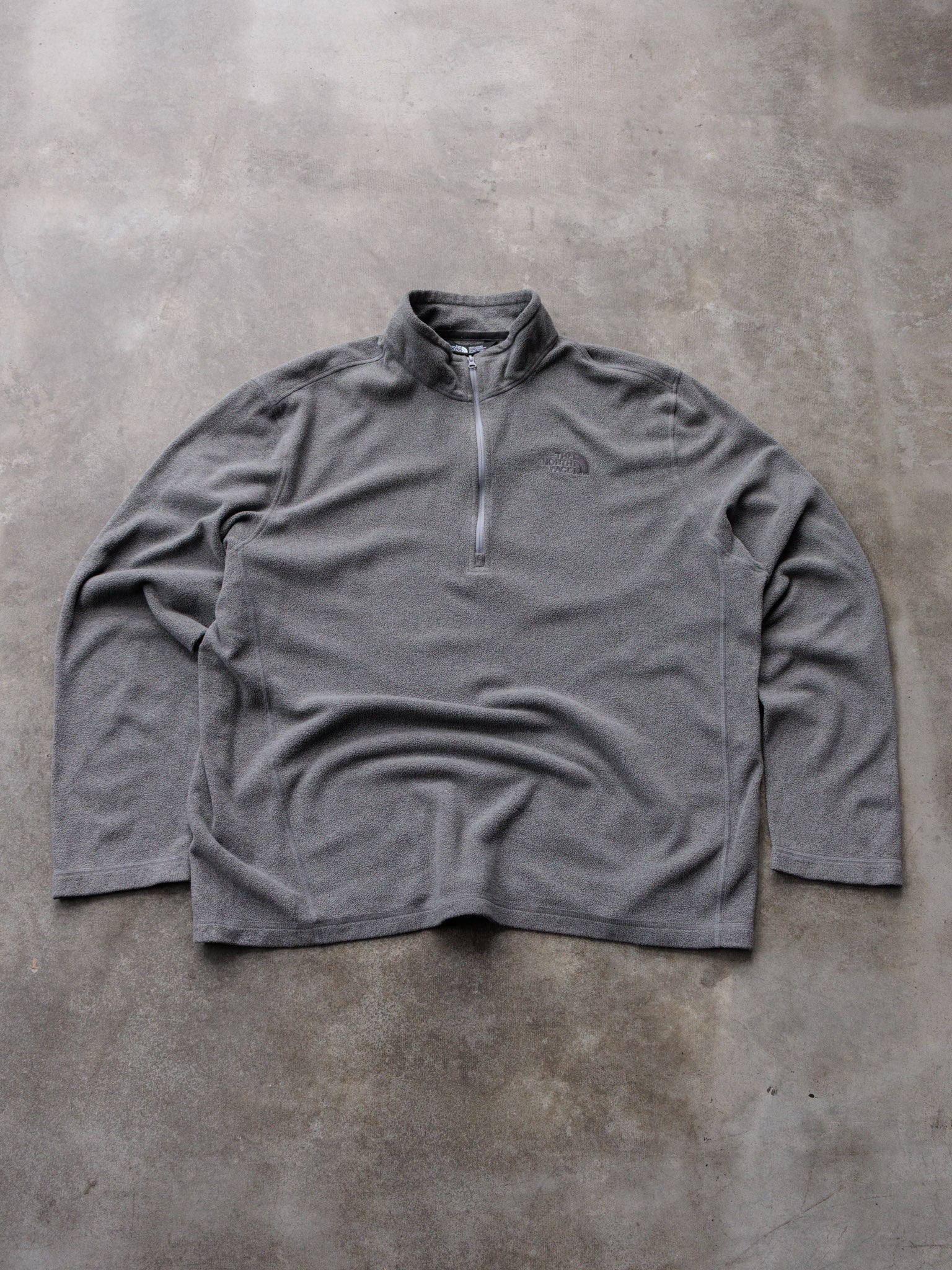 Vintage Grey The North Face Fleece Quarter Zip (XL)
