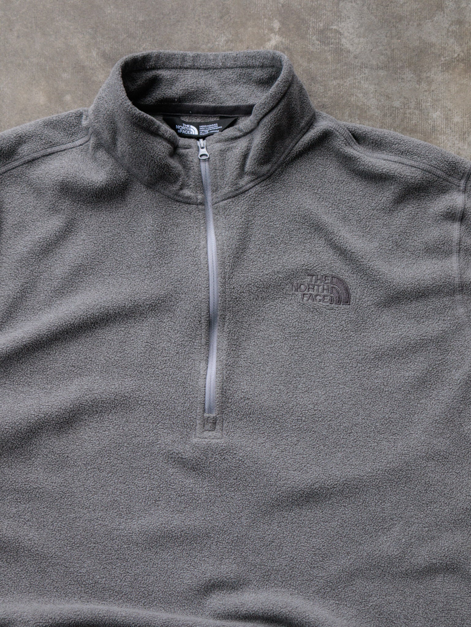 Vintage Grey The North Face Fleece Quarter Zip (XL)