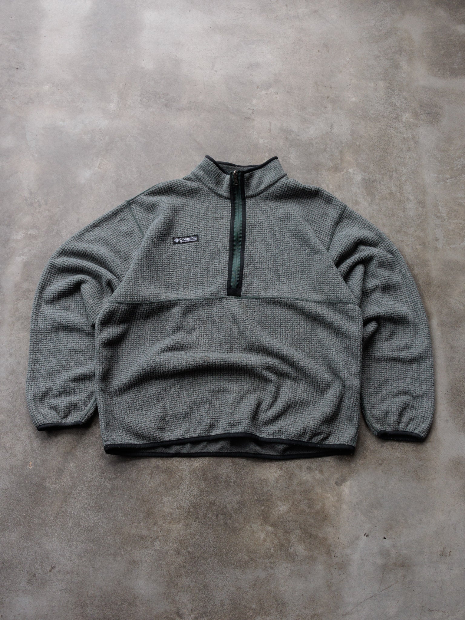 Vintage 90s Grey Columbia Fleece Quarter Zip (-)