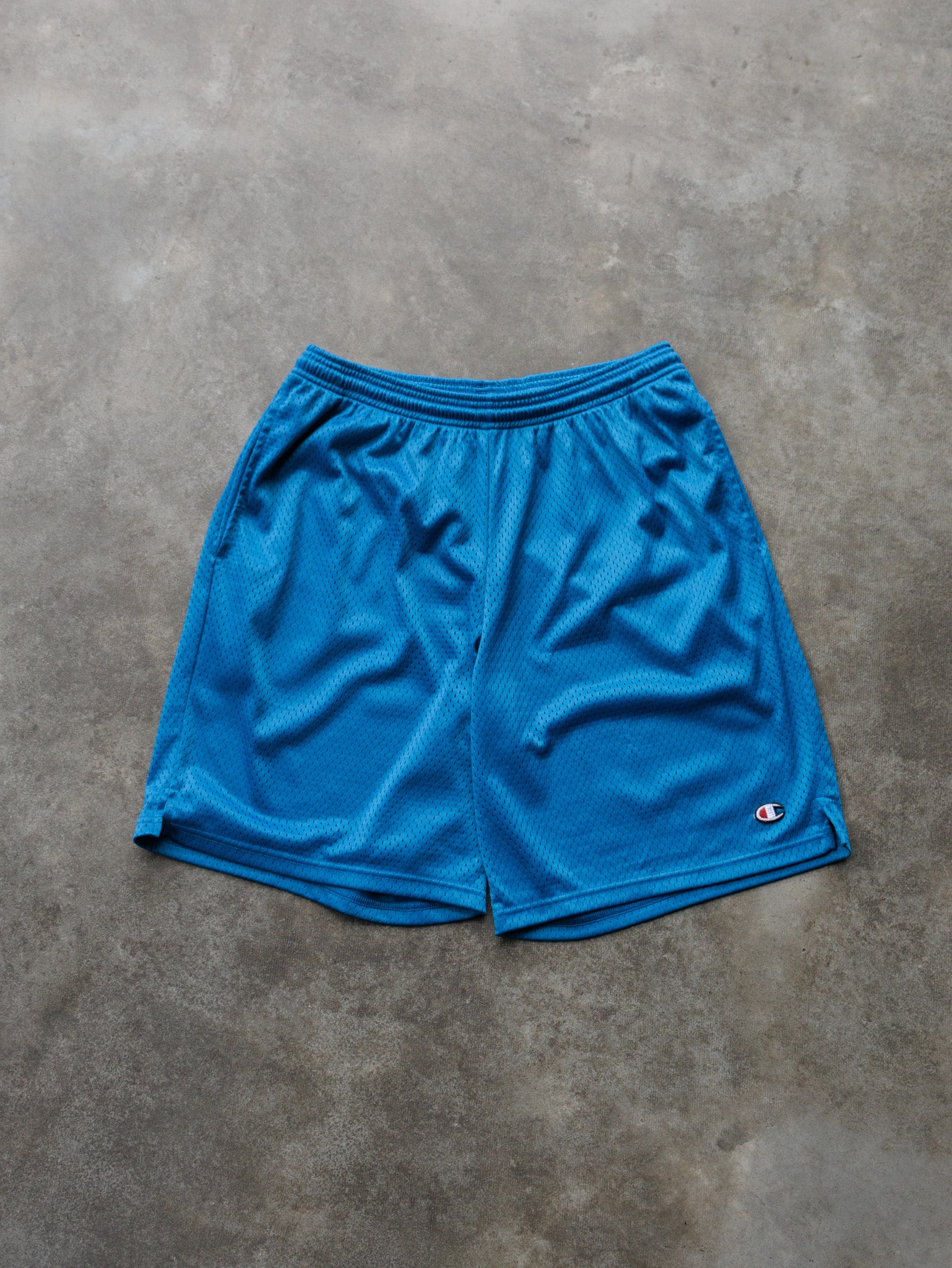 Vintage 00s Blue Champion Mesh Shorts (M)