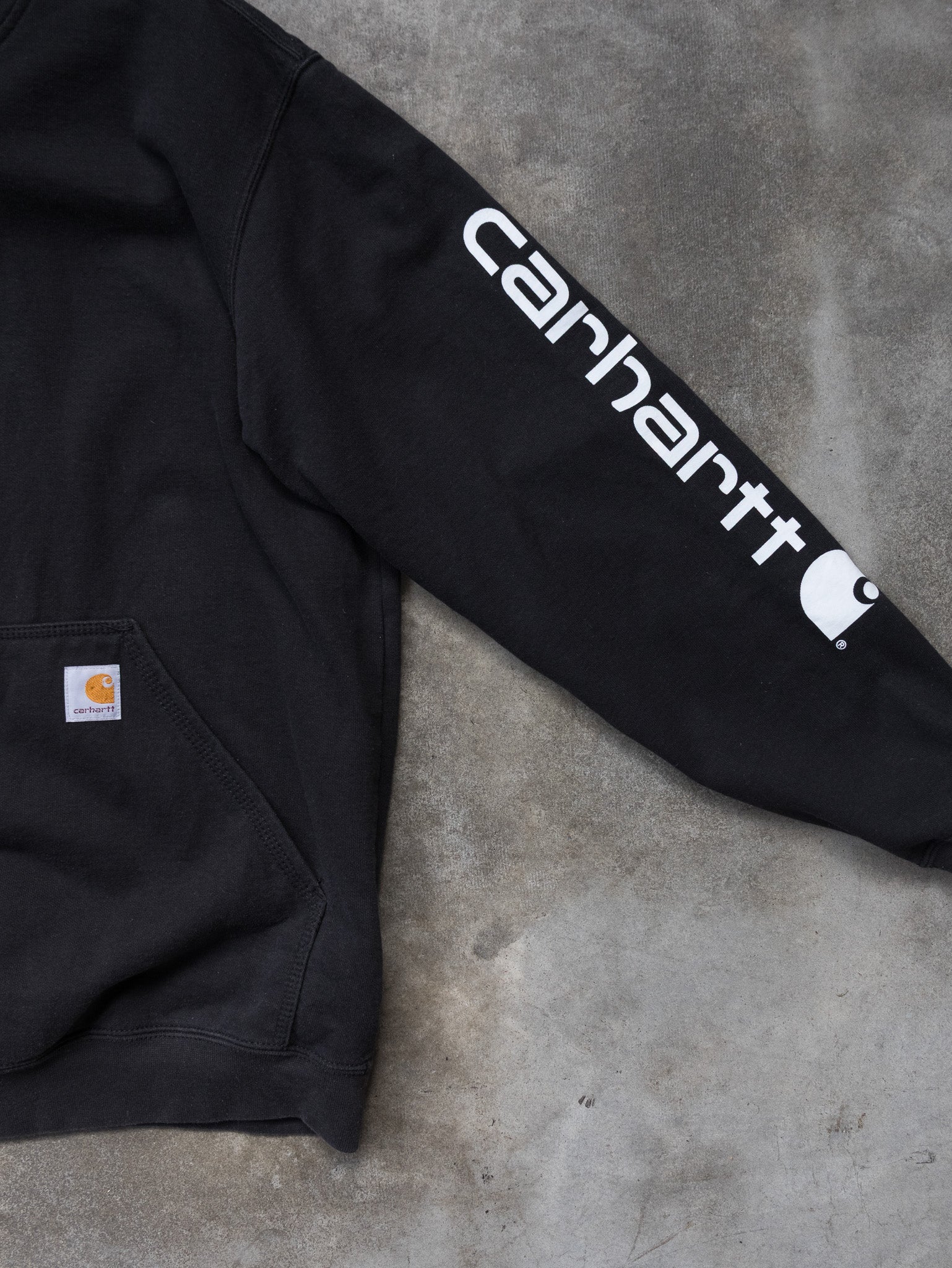 Vintage Black Carhartt Hoodie (M)
