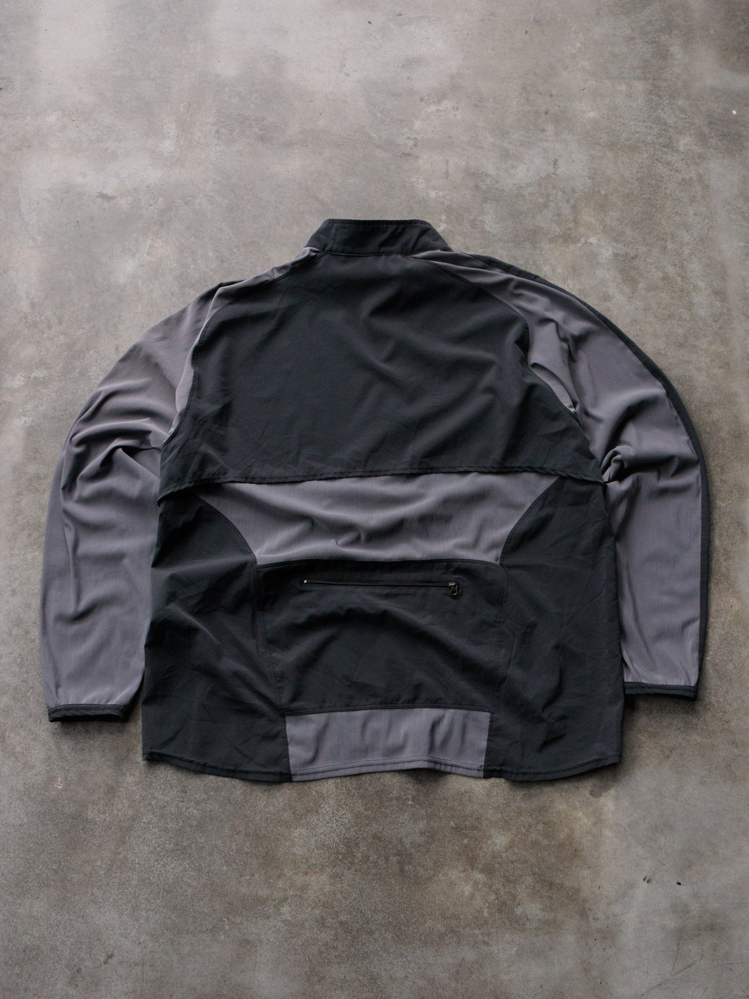 Vintage 00s Black Nike Colourblock Quarter Zip (XL)