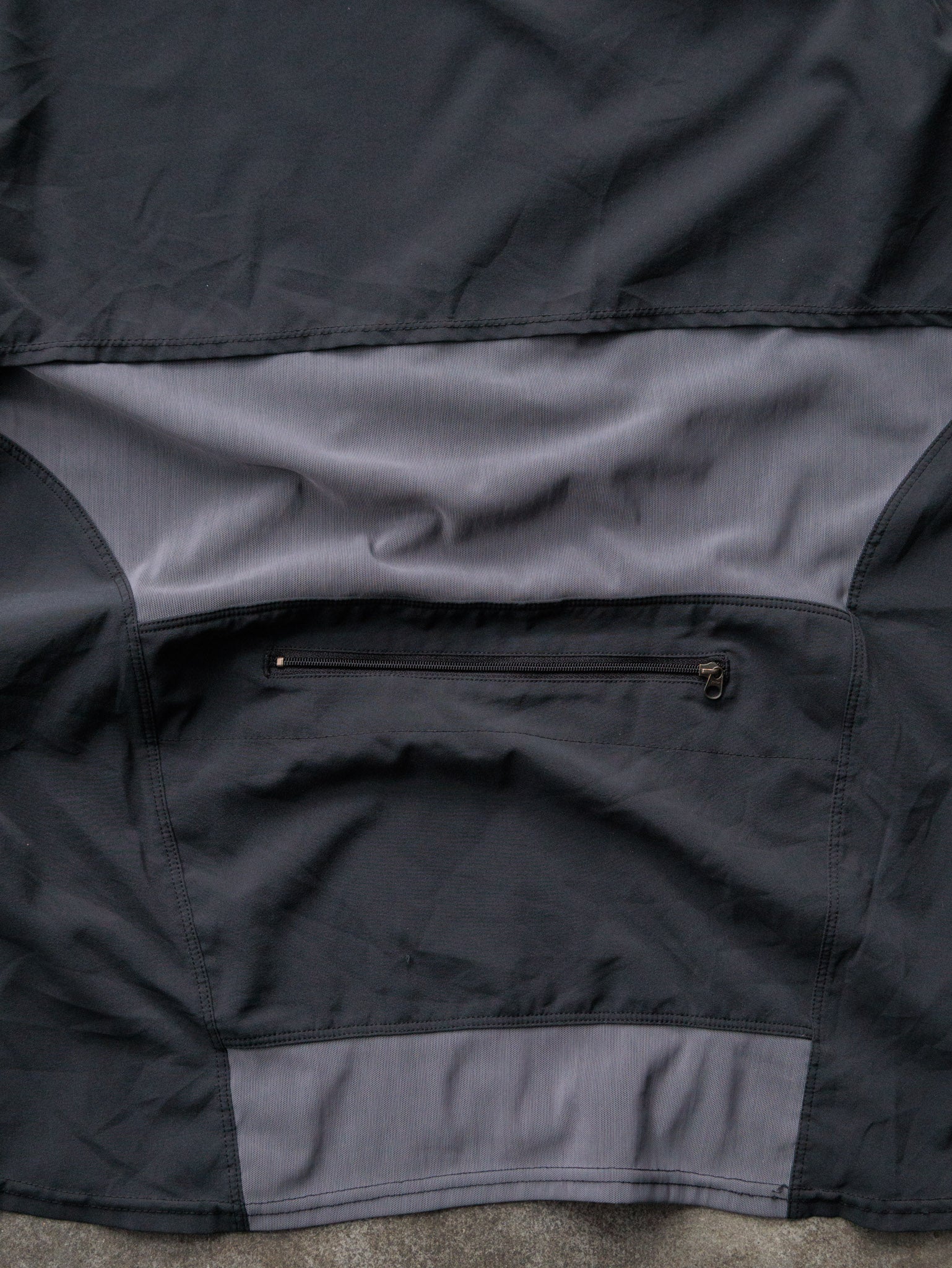 Vintage 00s Black Nike Colourblock Quarter Zip (XL)